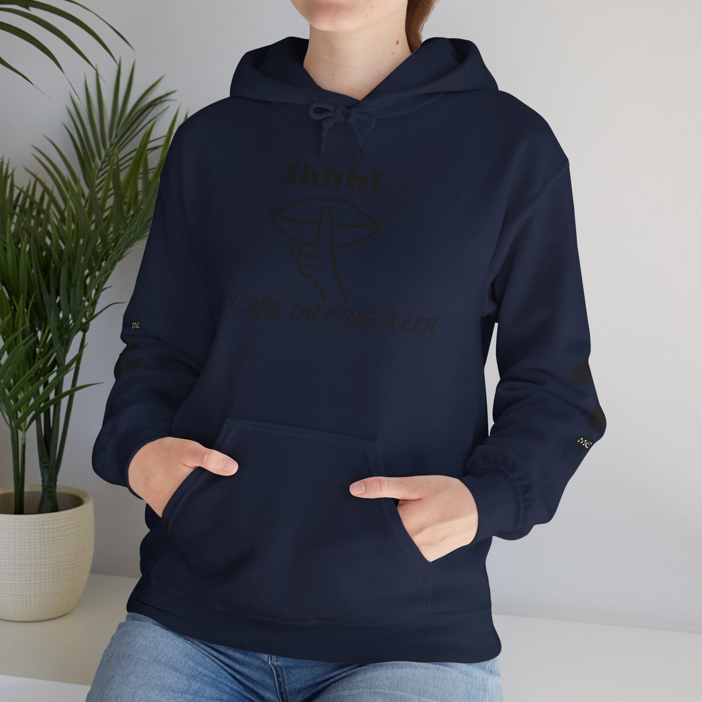 Shhh! Funny Unisex Hooded Sweatshirt, Cozy Hoodie for Introverts, Ideal Gift for Friends and Family, Perfect for Casual Wear, [...]
