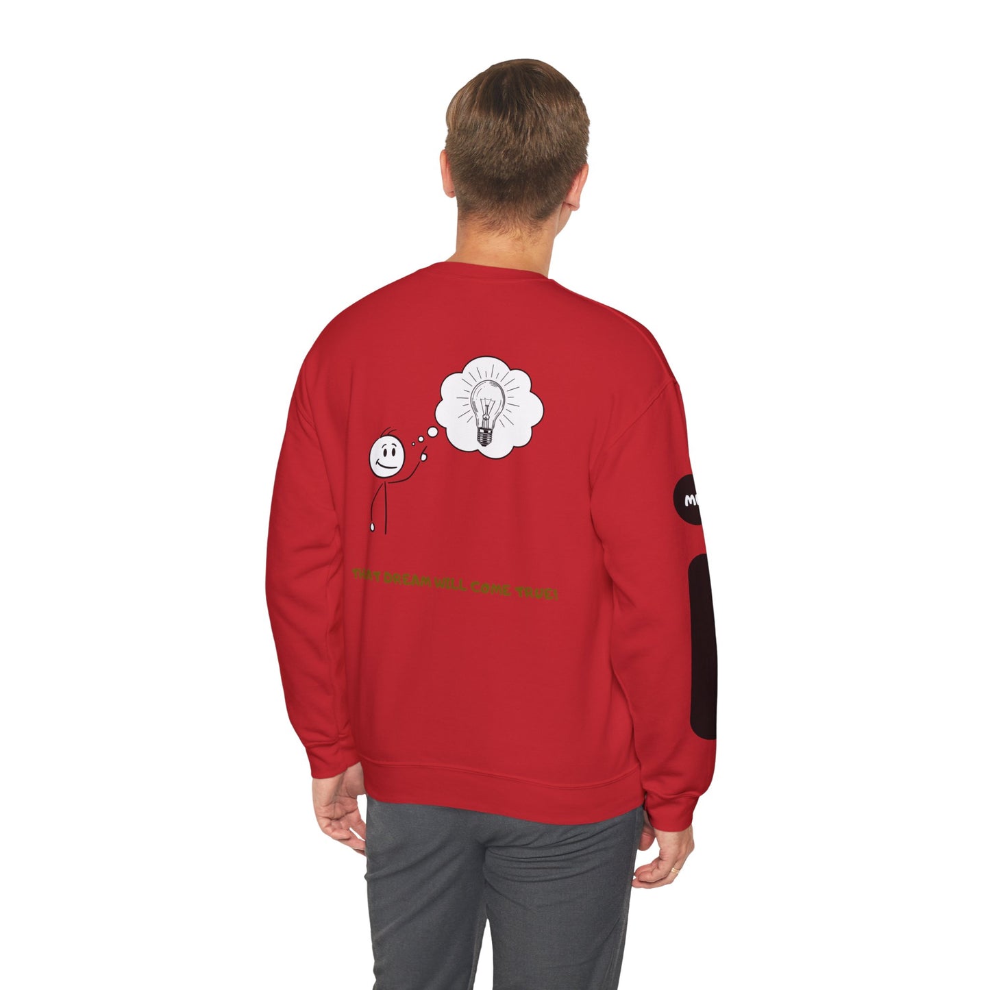 Motivational Crewneck Sweatshirt – "Don't Lose Focus… You've Got This" Scenic Design
