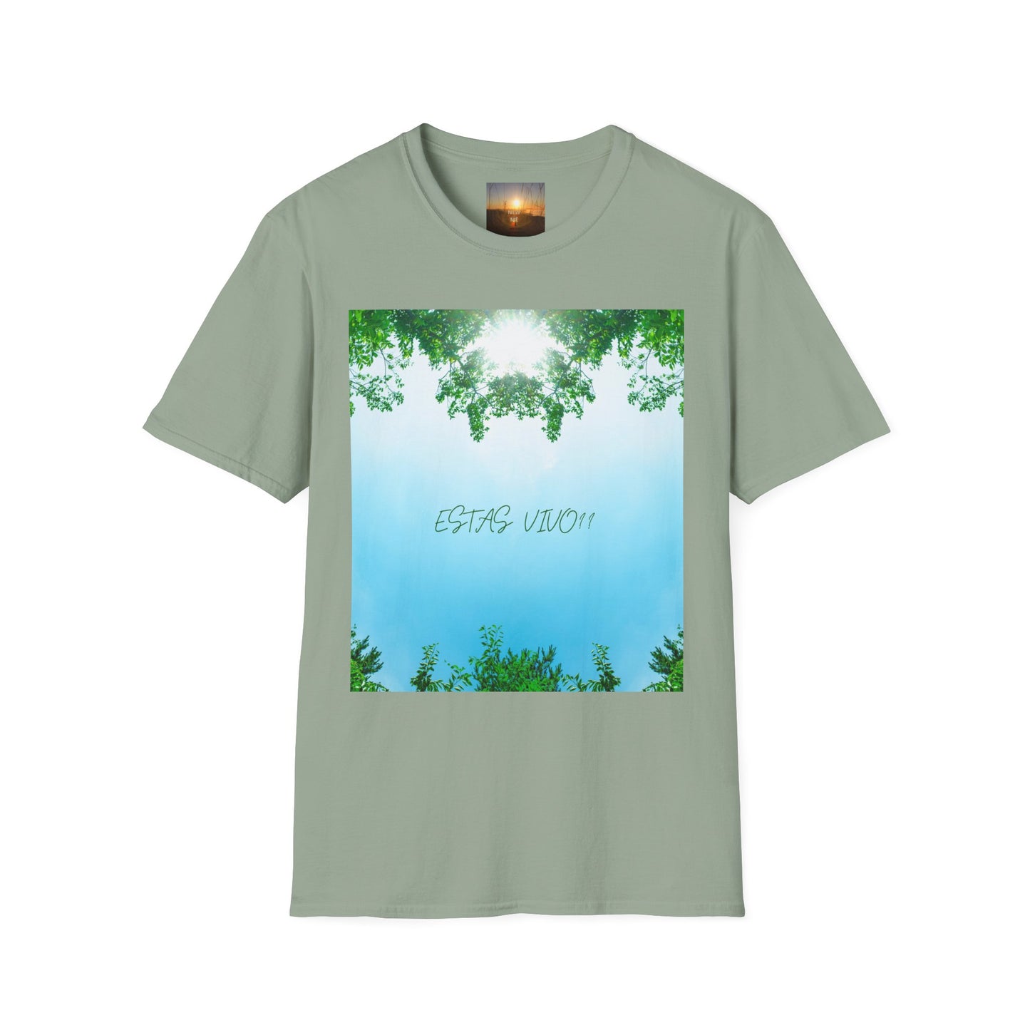 ESTAS VIVO? Serene Nature T-Shirt, Yoga Wear, Mindfulness Tee, Inspirational Shirt, Relaxation Gift, Unisex Summer Top