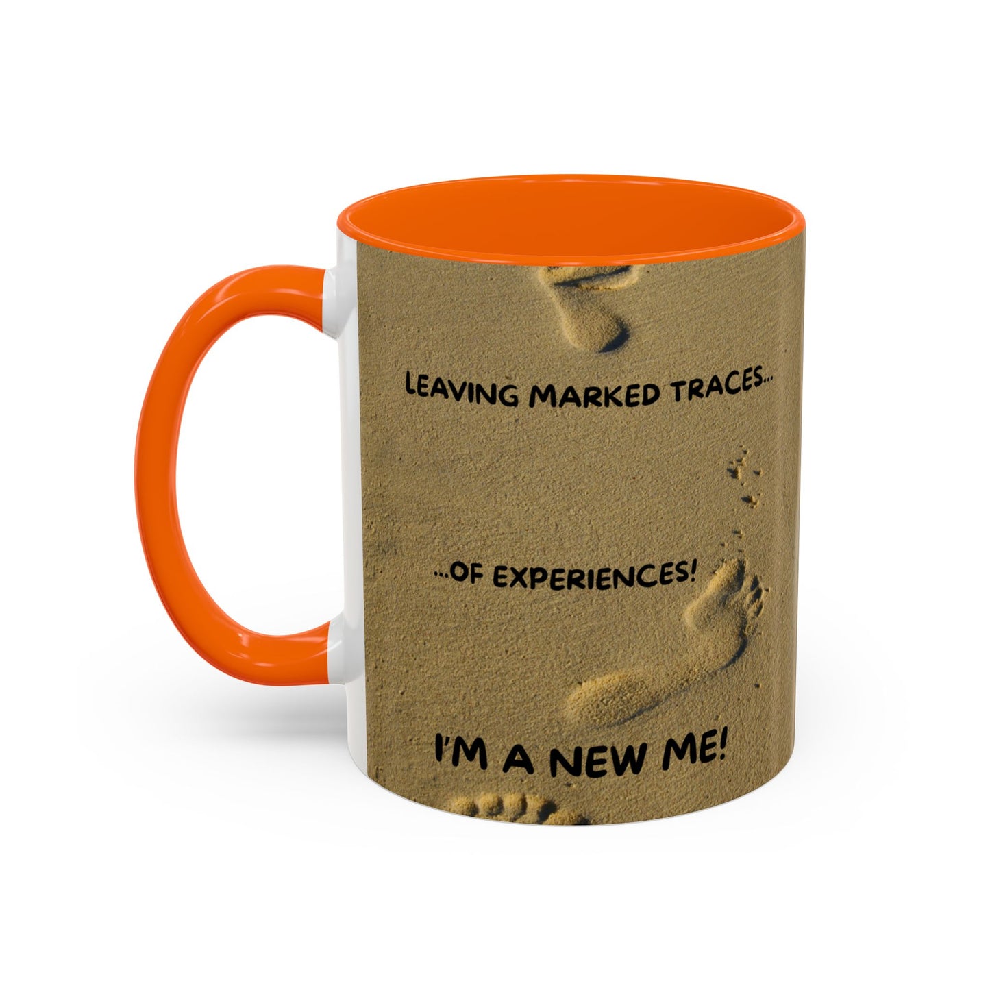 LEAVING EXPERIENCES Inspirational Accent Coffee Mug - Perfect Gift for New Beginnings, Motivation, Self-Discovery, Café Lover, Ceramic Cup