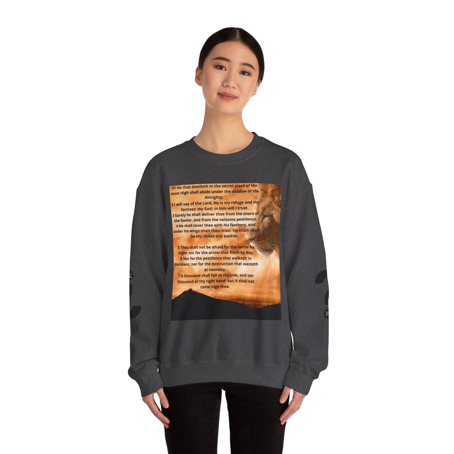 PSALM 91 Inspirational Lion Sweatshirt, Motivational Crewneck, Animal Lover Gift, Cozy Unisex Apparel, Unique Quote Sweatshirt, Gift for Nature [...]