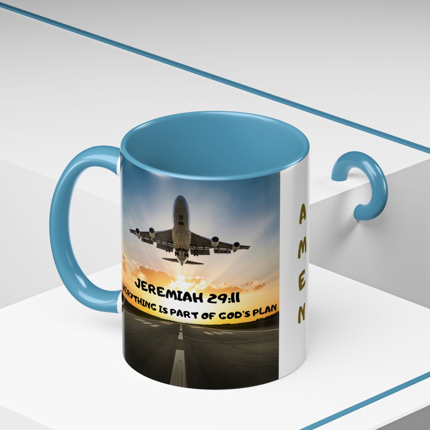 Matthew 28:20 Coffee Mug – "I’m With You Always" Inspirational Christian Accent Mug