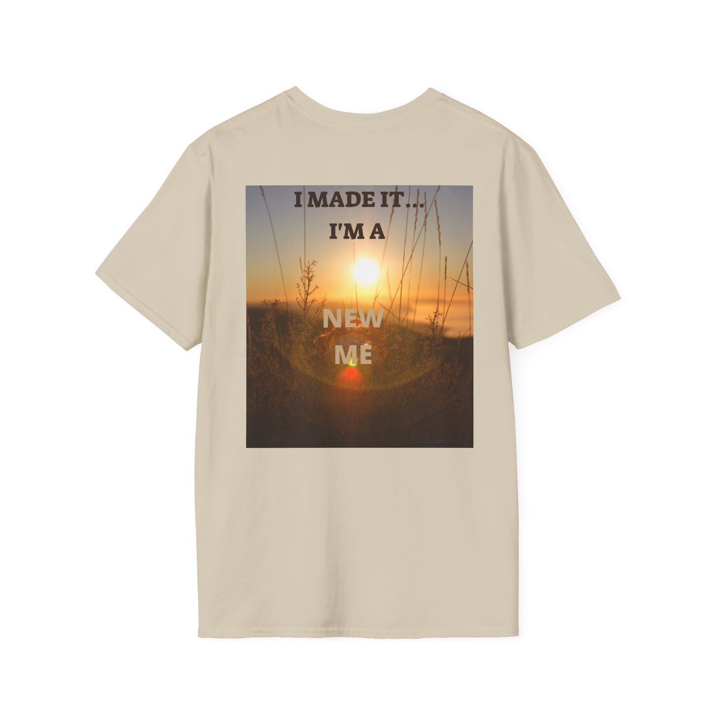 I MADE IT Inspirational Quote T-Shirt for Personal Growth, Motivational Tee, Beach Vibes Shirt, Gift for Friends, Unisex Softstyle Tee