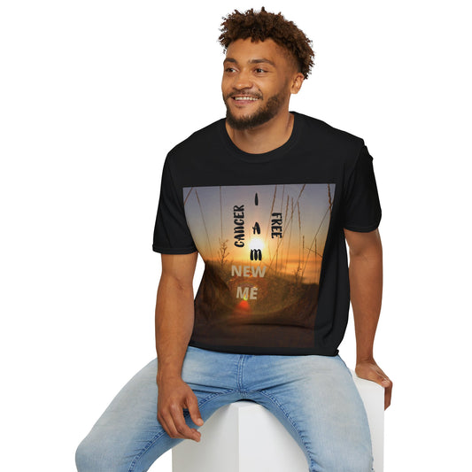 CANCER FREE I AM NEW ME Unisex Softstyle T-Shirt