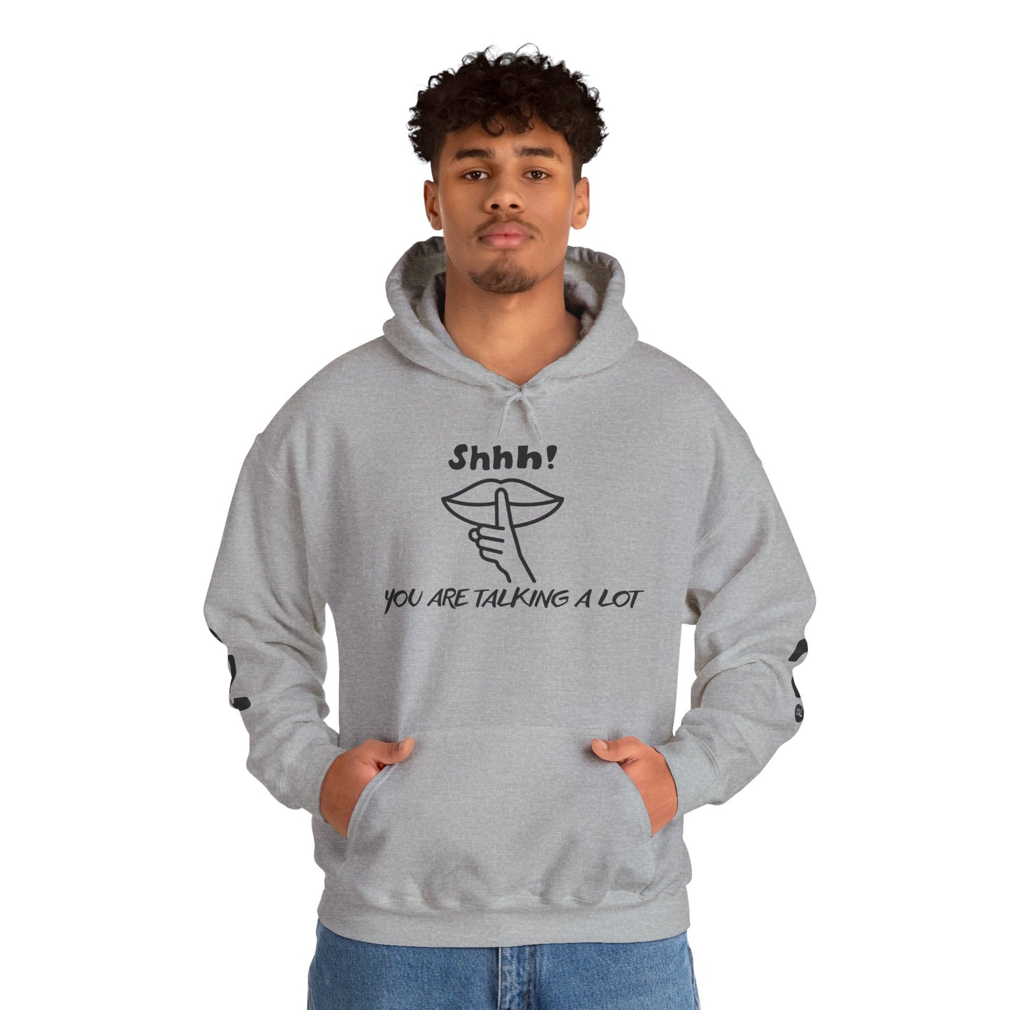 Shhh! Funny Unisex Hooded Sweatshirt, Cozy Hoodie for Introverts, Ideal Gift for Friends and Family, Perfect for Casual Wear, [...]