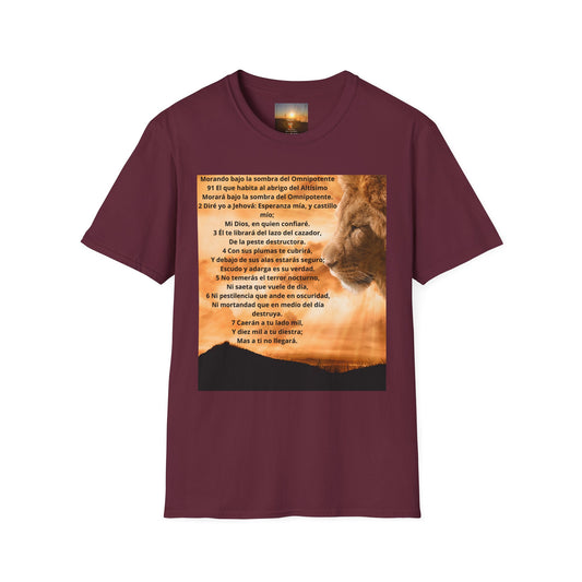SALMO 91 Unisex Inspirational Lion T-Shirt | Vintage Style Tee, Motivational Quote Shirt, Wildlife Lover Gift, Nature Inspired Apparel, Perfect [...]