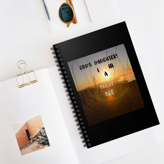 GOD'S DAUGHTER I AM A NEW ME Spiral Notebook - Ruled Line