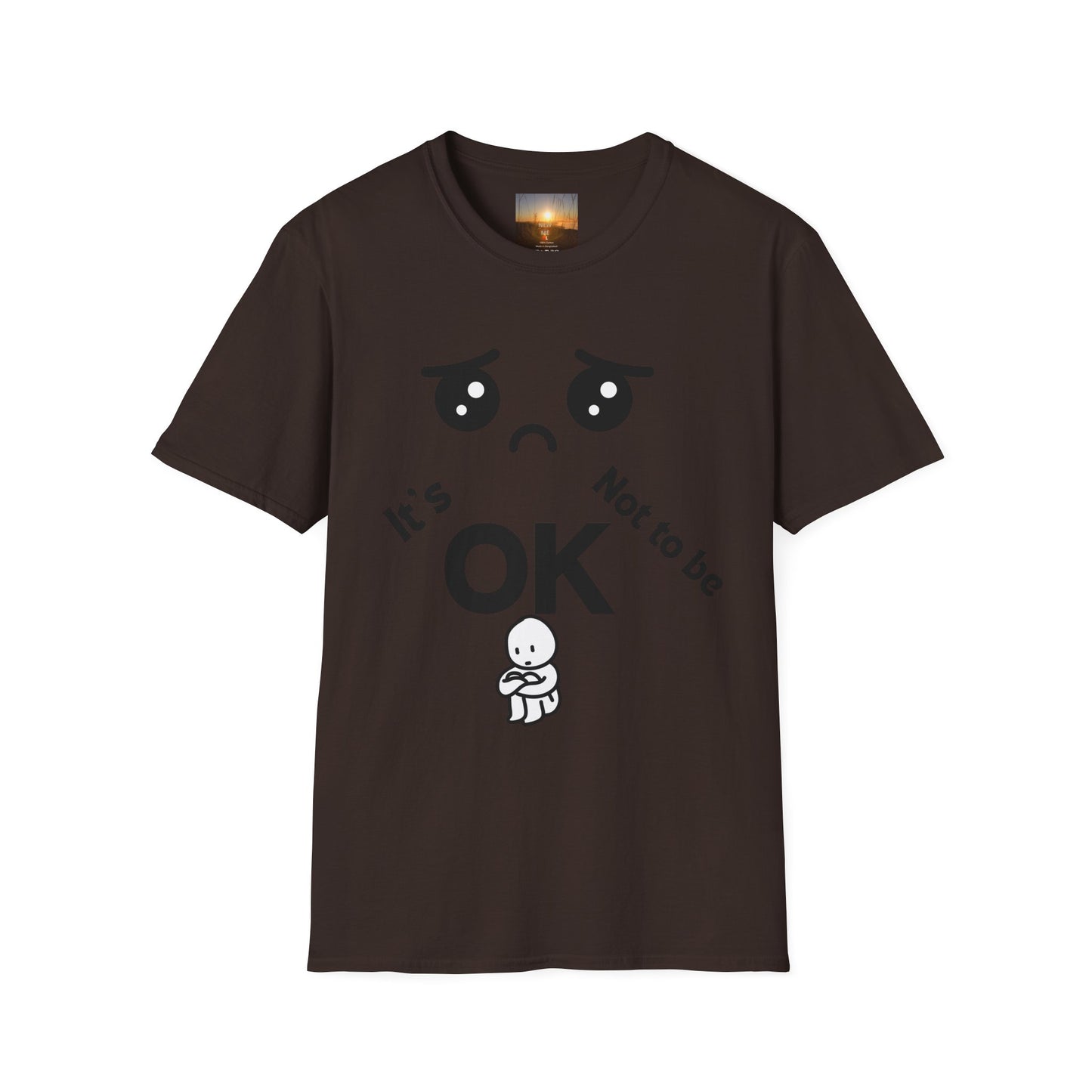 IT'S OK Emotional Support Unisex T-Shirt, Inspirational Tee, Self-Care Shirt, Mental Health Awareness, Gift for Friends, Motivational Apparel, [...]