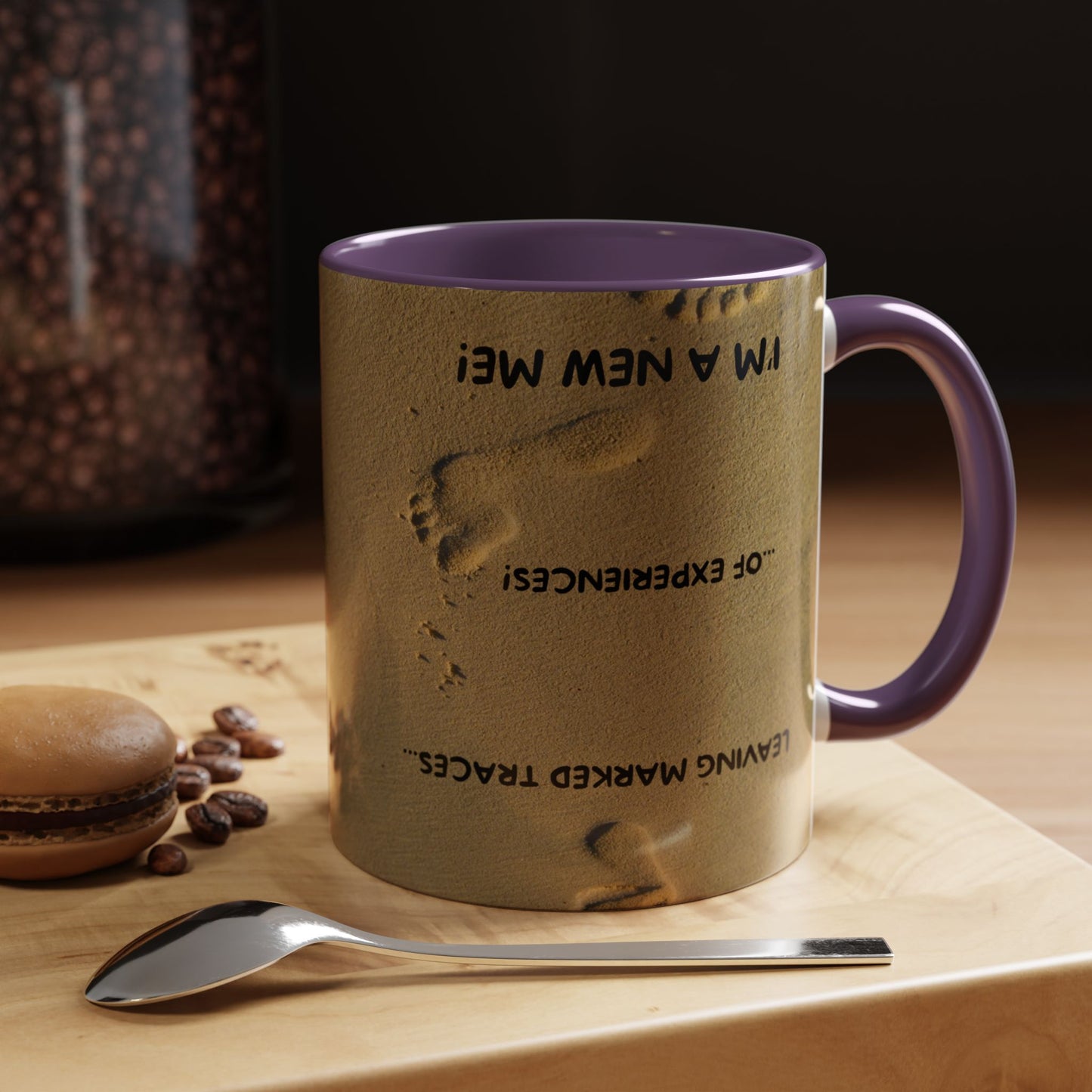 LEAVING EXPERIENCES Inspirational Accent Coffee Mug - Perfect Gift for New Beginnings, Motivation, Self-Discovery, Café Lover, Ceramic Cup