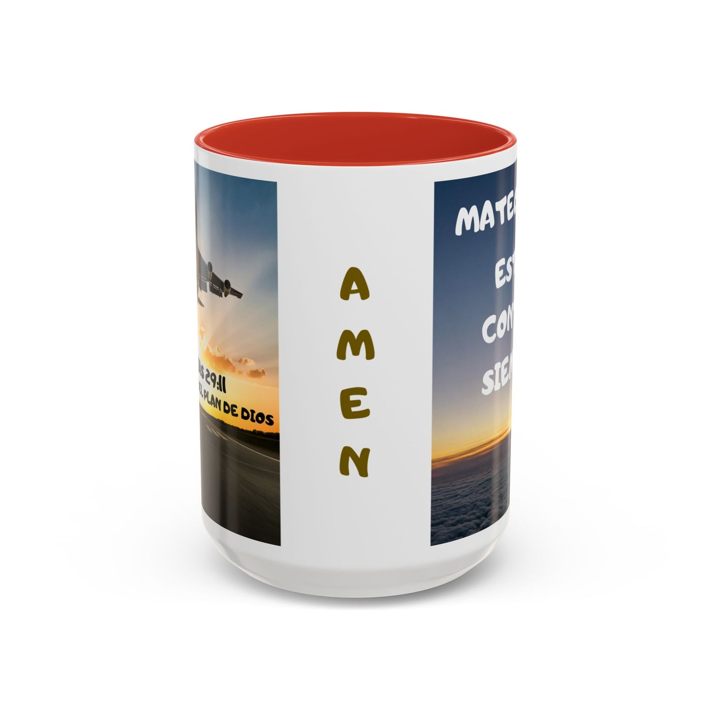 "Mateo 28:20 Estoy Contigo Siempre" Accent Mug (11/15oz)