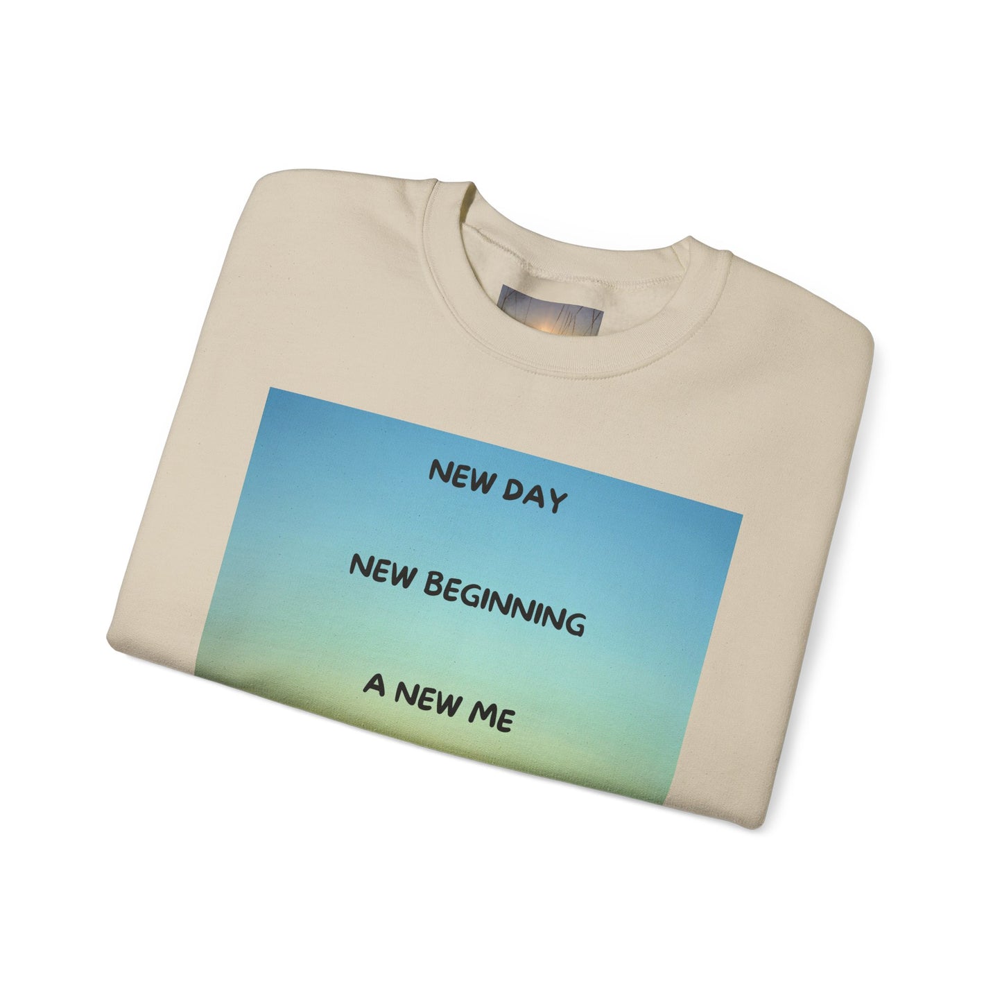 NEW DAY NEW BEGINNING A NEW ME Crewneck Sweatshirt - New Day, New Beginning, A New Me, Motivational Apparel, Cozy Gift for Her, Affirmation Sweater, [...]