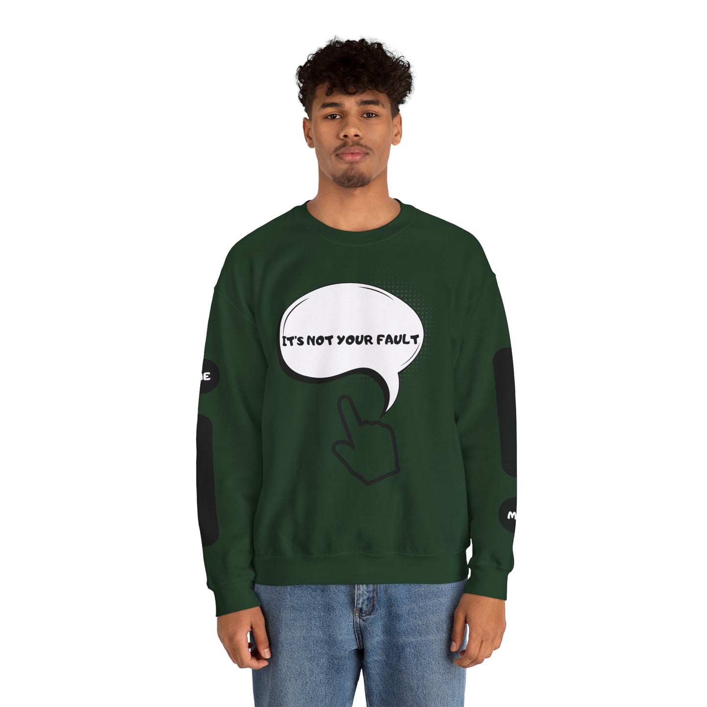 "It's Not Your Fault" Graphic Comfort Pullover