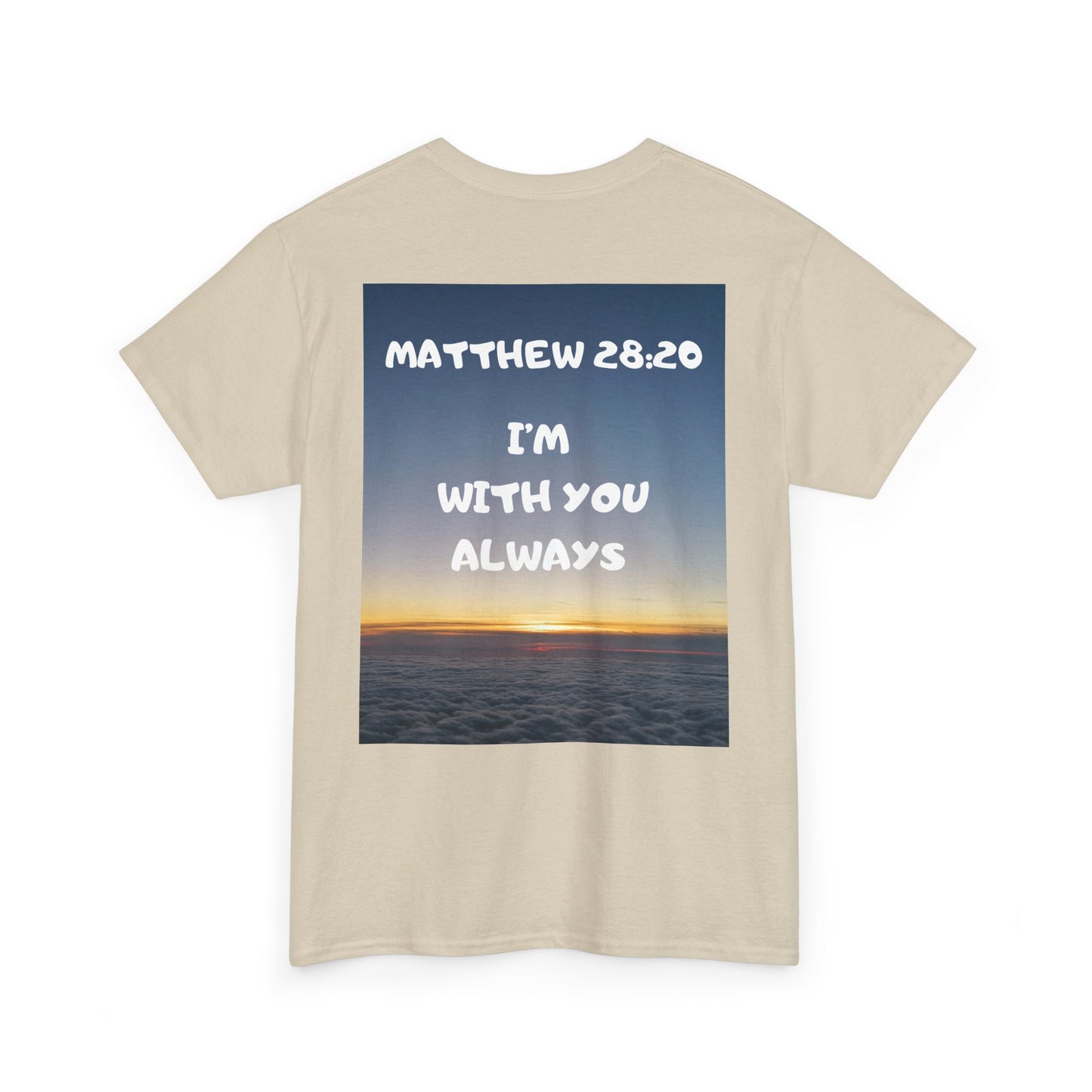 Faith Travel T‑Shirt — “Jeremiah 29:11 / Matthew 28:20” Inspirational Plane Tee