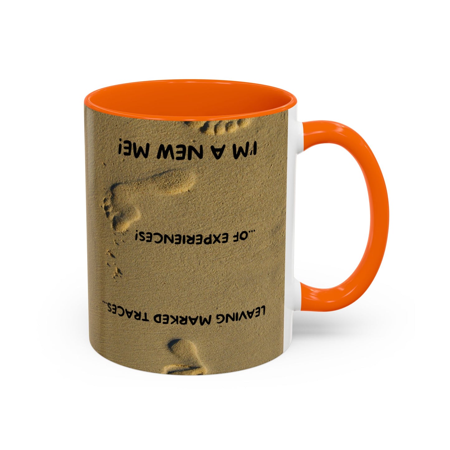 LEAVING EXPERIENCES Inspirational Accent Coffee Mug - Perfect Gift for New Beginnings, Motivation, Self-Discovery, Café Lover, Ceramic Cup