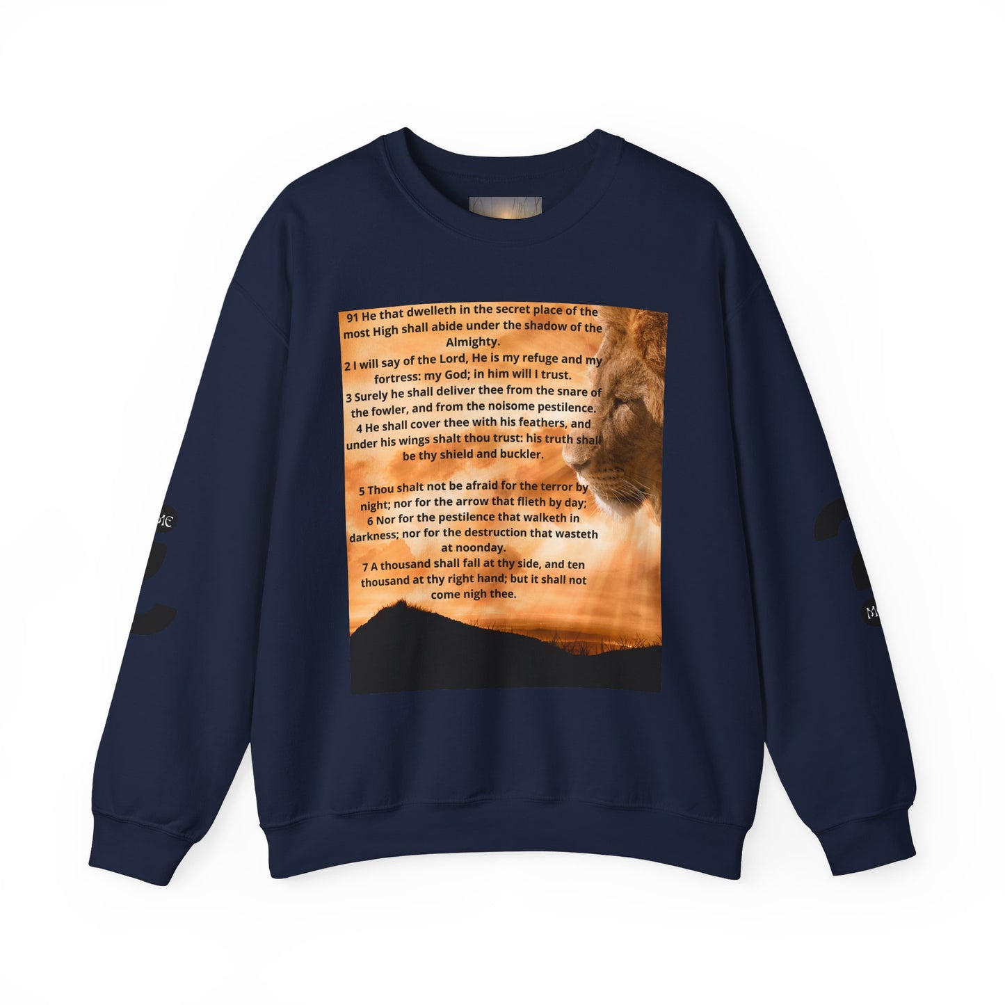 PSALM 91 Inspirational Lion Sweatshirt, Motivational Crewneck, Animal Lover Gift, Cozy Unisex Apparel, Unique Quote Sweatshirt, Gift for Nature [...]