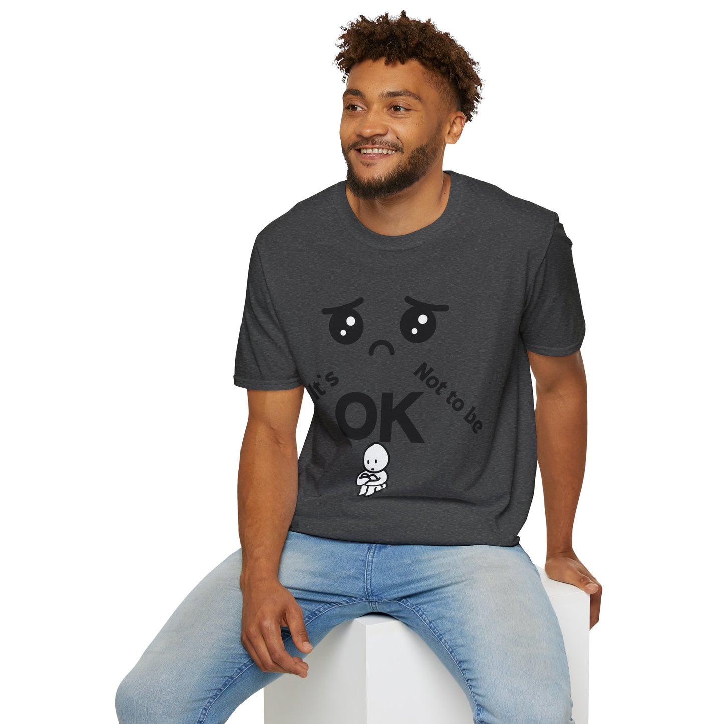 IT'S OK Emotional Support Unisex T-Shirt, Inspirational Tee, Self-Care Shirt, Mental Health Awareness, Gift for Friends, Motivational Apparel, [...]