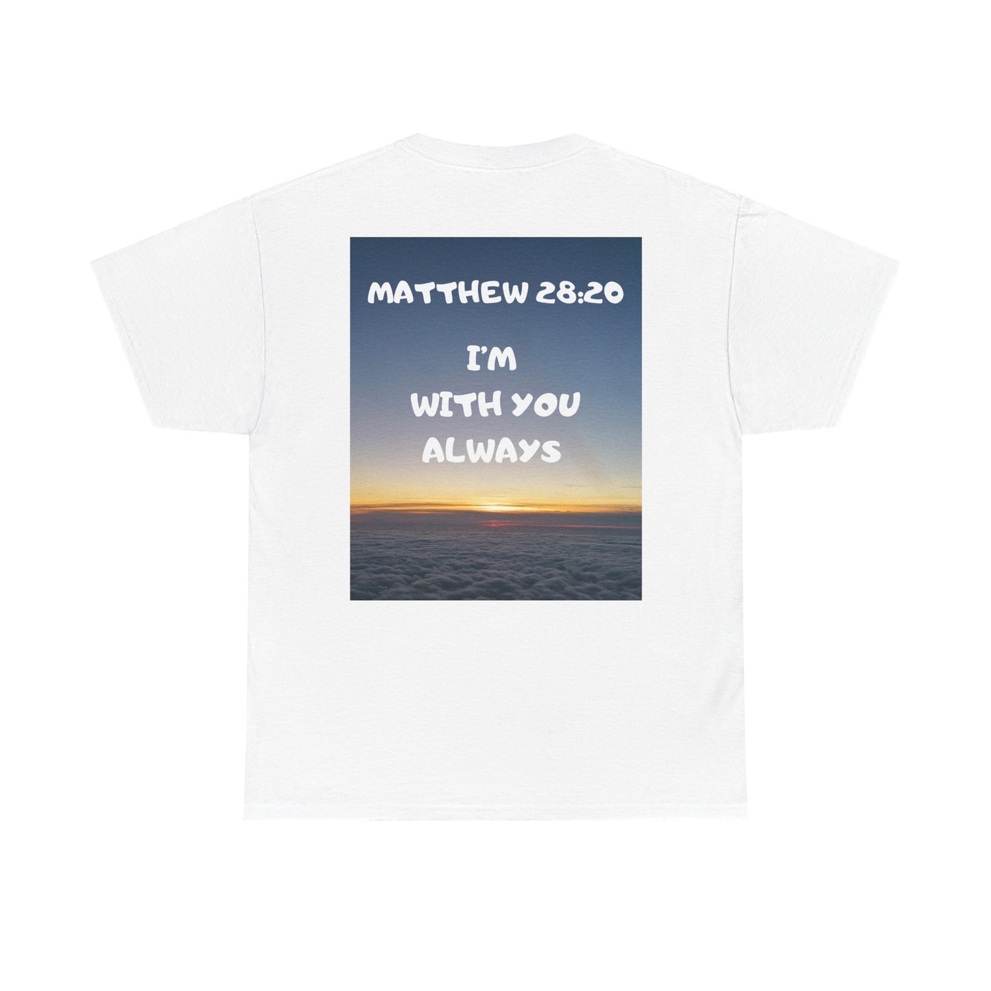 Faith Travel T‑Shirt — “Jeremiah 29:11 / Matthew 28:20” Inspirational Plane Tee
