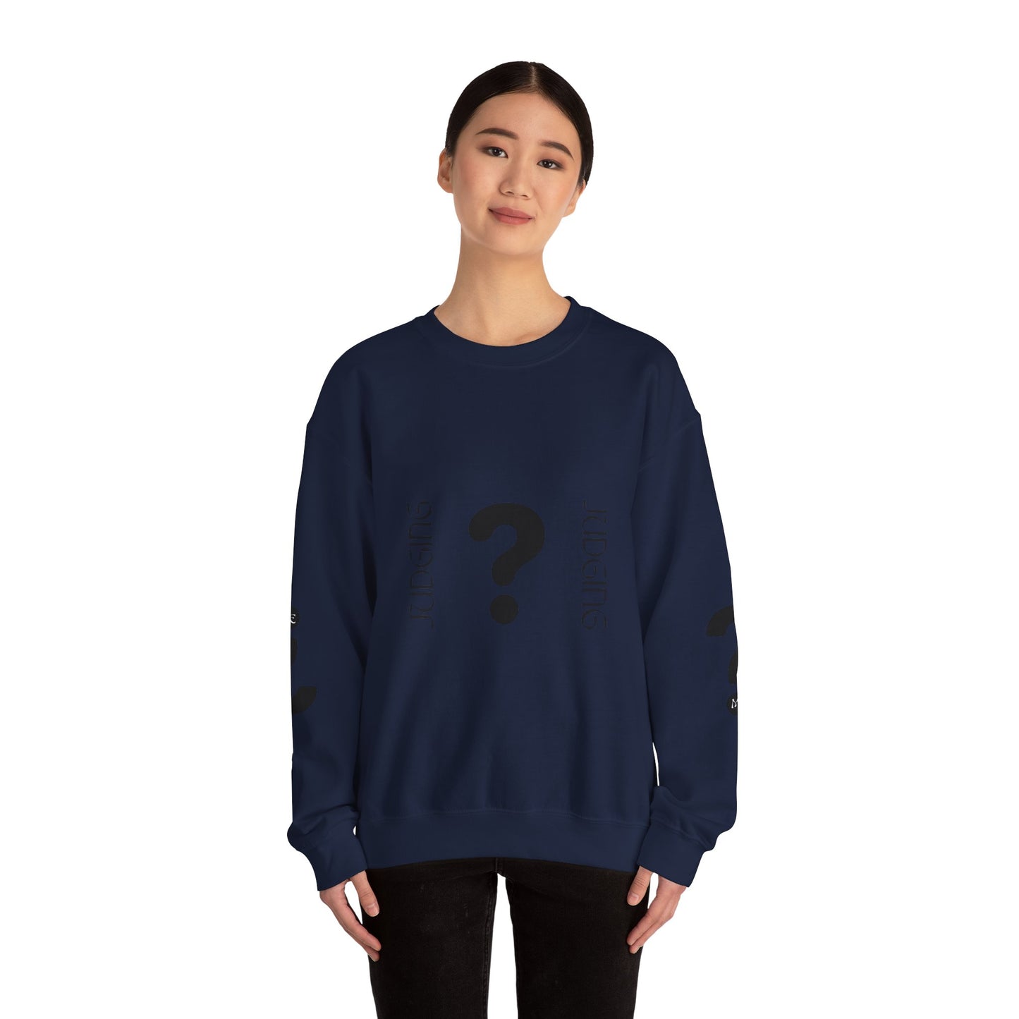 Judging Crewneck Sweatshirt, Unisex Sweater, Funny Sweatshirt, Casual Fashion, Gift for Friends, Comfort Wear
