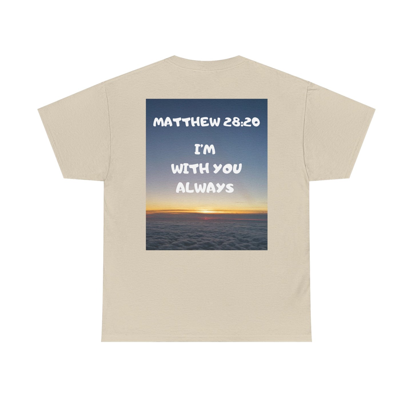 Faith Travel T‑Shirt — “Jeremiah 29:11 / Matthew 28:20” Inspirational Plane Tee
