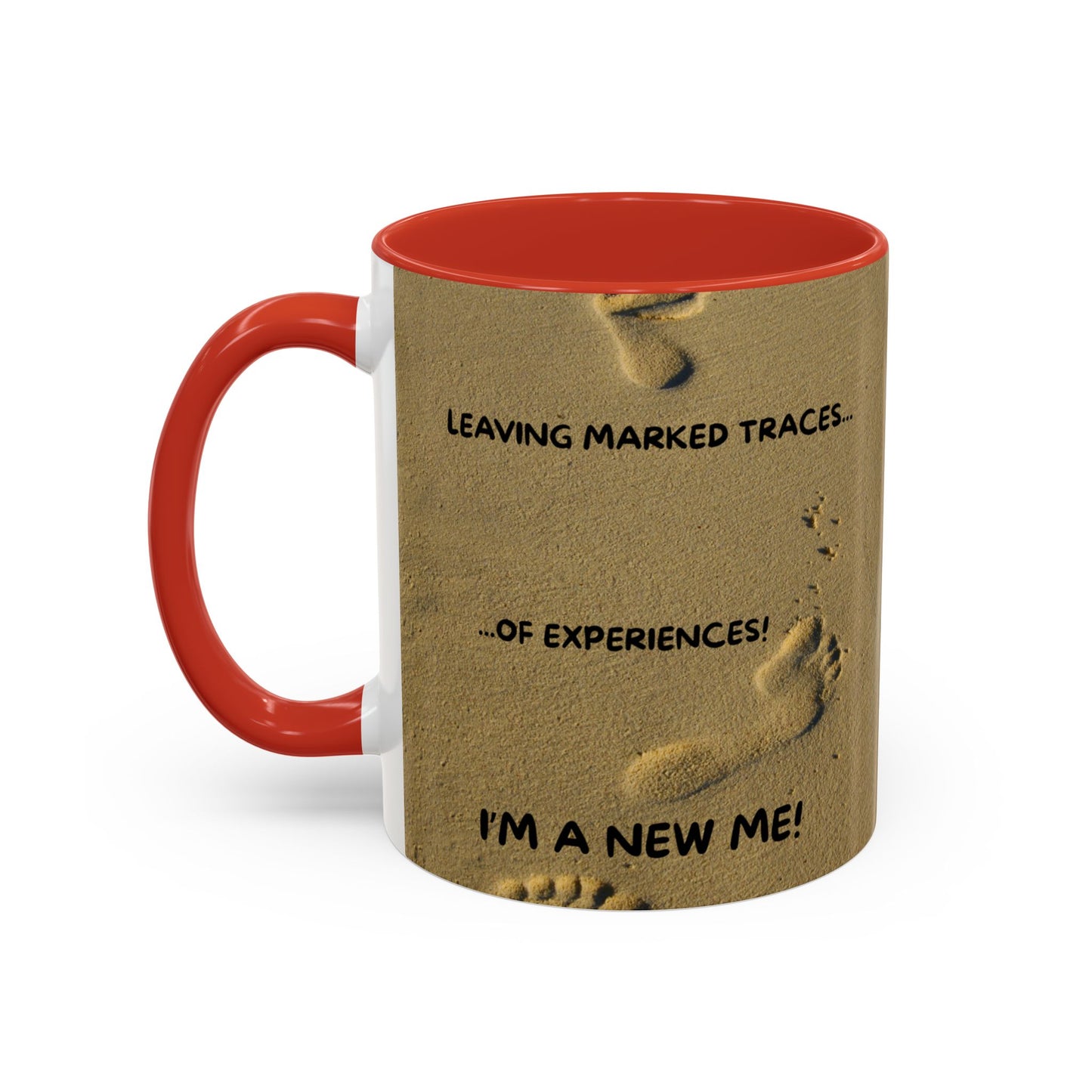 LEAVING EXPERIENCES Inspirational Accent Coffee Mug - Perfect Gift for New Beginnings, Motivation, Self-Discovery, Café Lover, Ceramic Cup