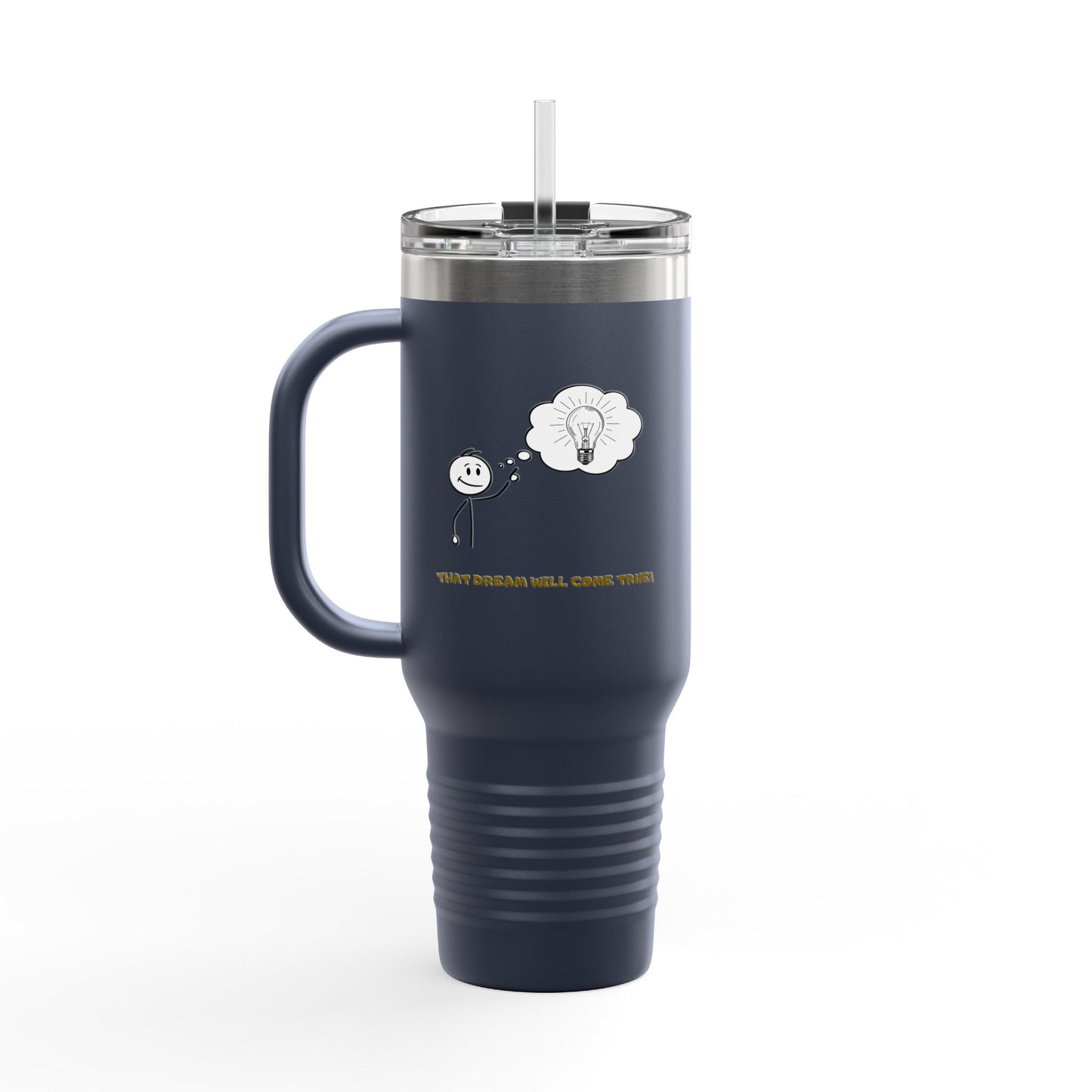 Inspirational Travel Tumbler 40oz — "Don't Lose Focus, You've Got This" Scenic Insulated Mug