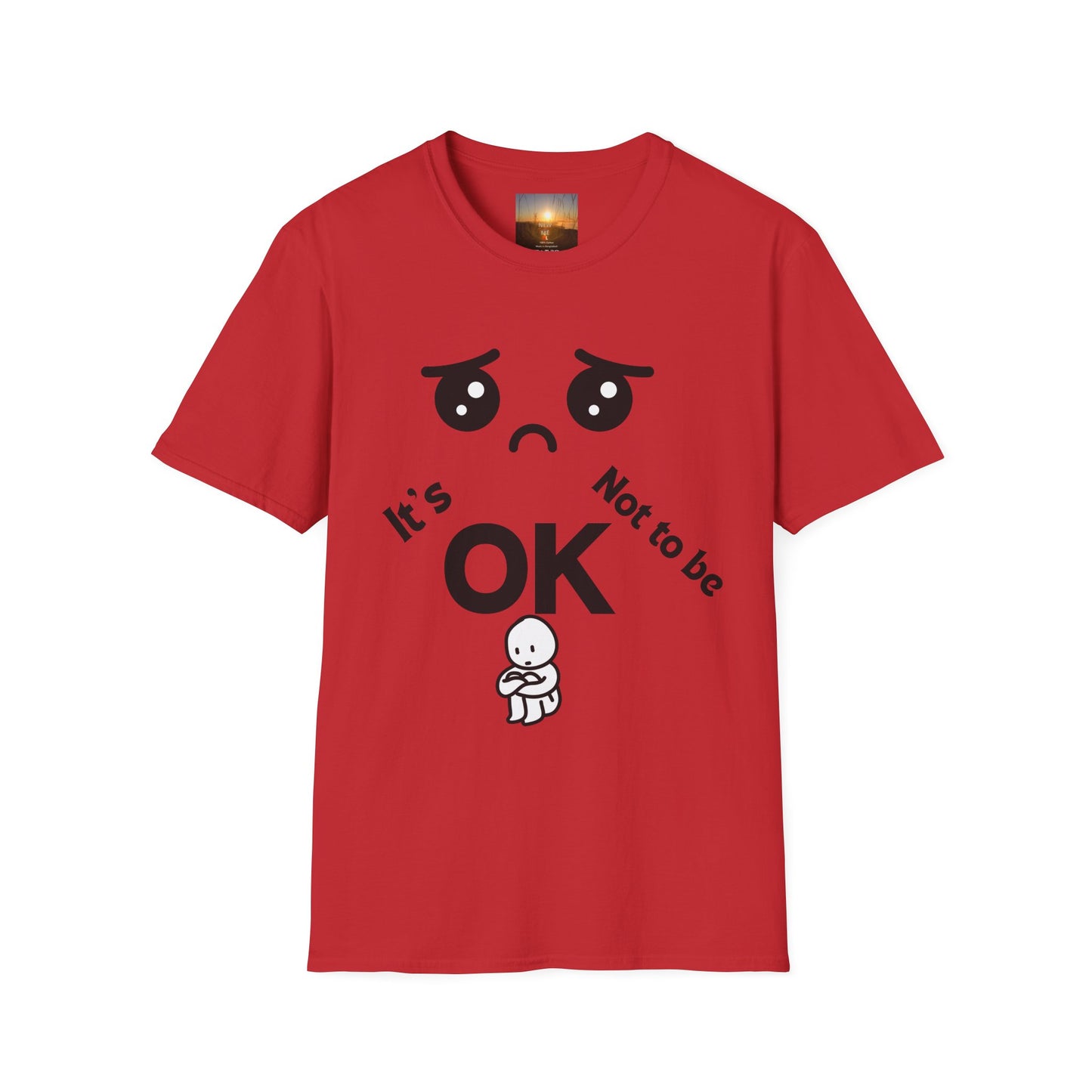 IT'S OK Emotional Support Unisex T-Shirt, Inspirational Tee, Self-Care Shirt, Mental Health Awareness, Gift for Friends, Motivational Apparel, [...]