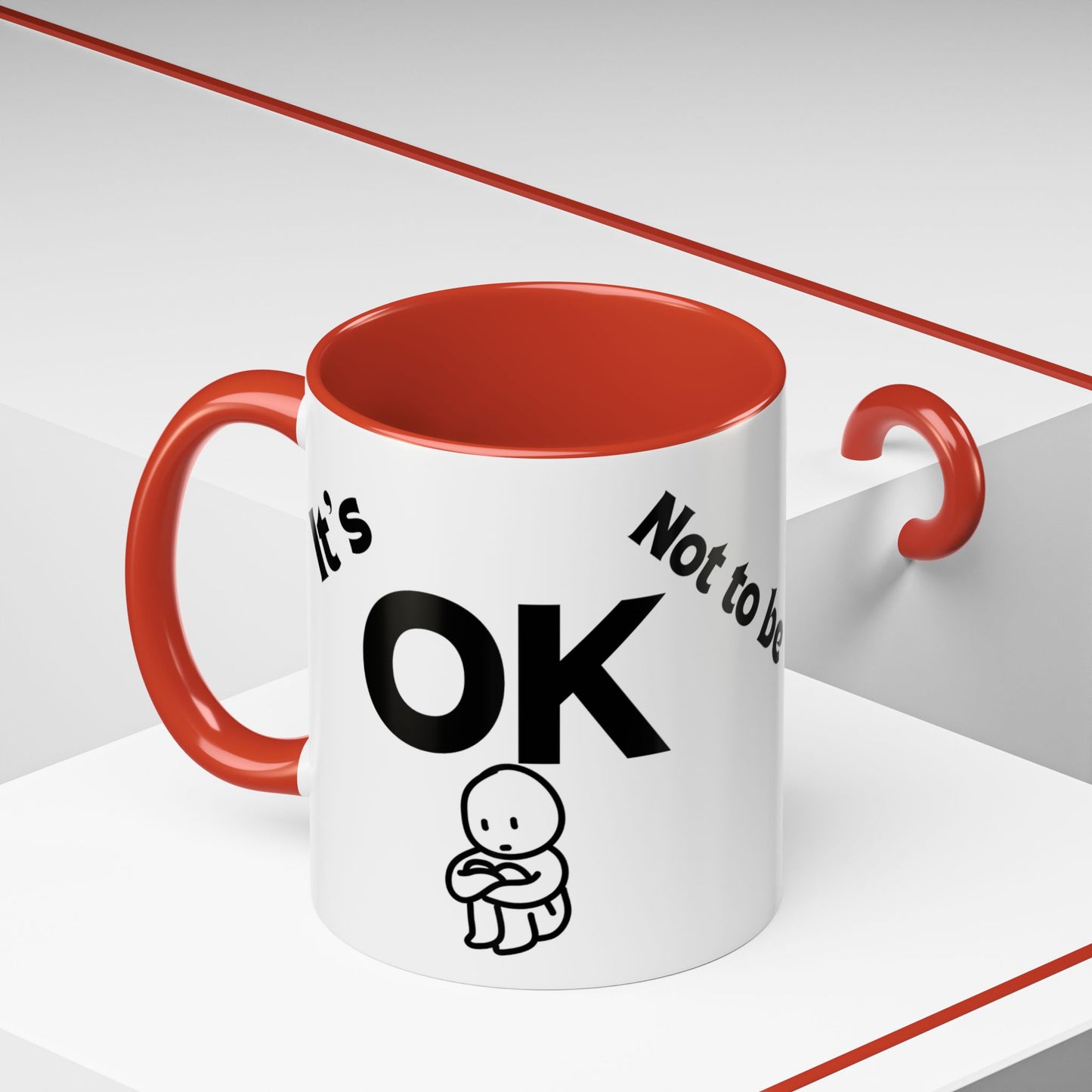IT'S OK Inspirational Coffee Mug, Motivational Gift for Friends, Positive Affirmation Mug, Encouragement, Daily Inspiration Coffee Cup