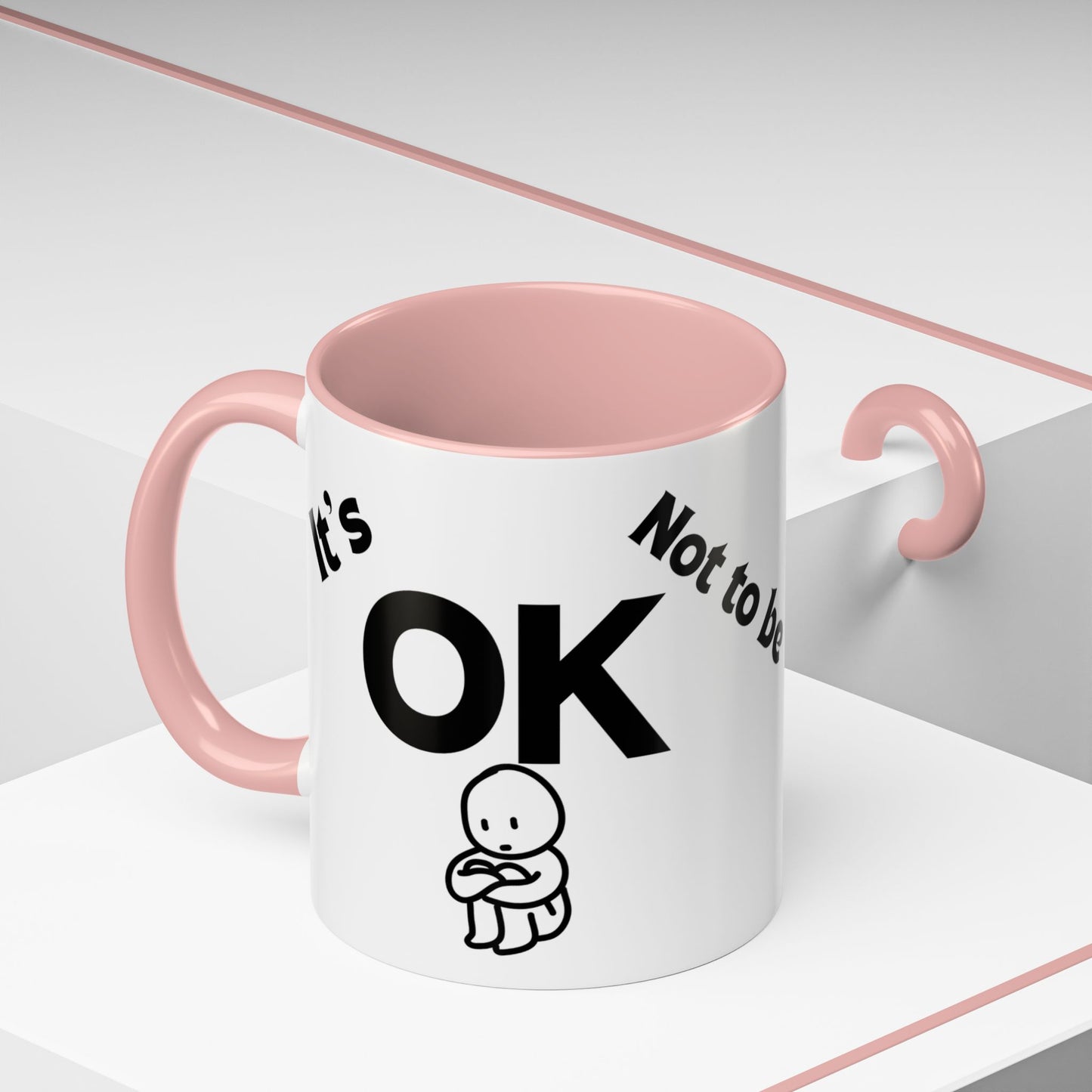 IT'S OK Inspirational Coffee Mug, Motivational Gift for Friends, Positive Affirmation Mug, Encouragement, Daily Inspiration Coffee Cup