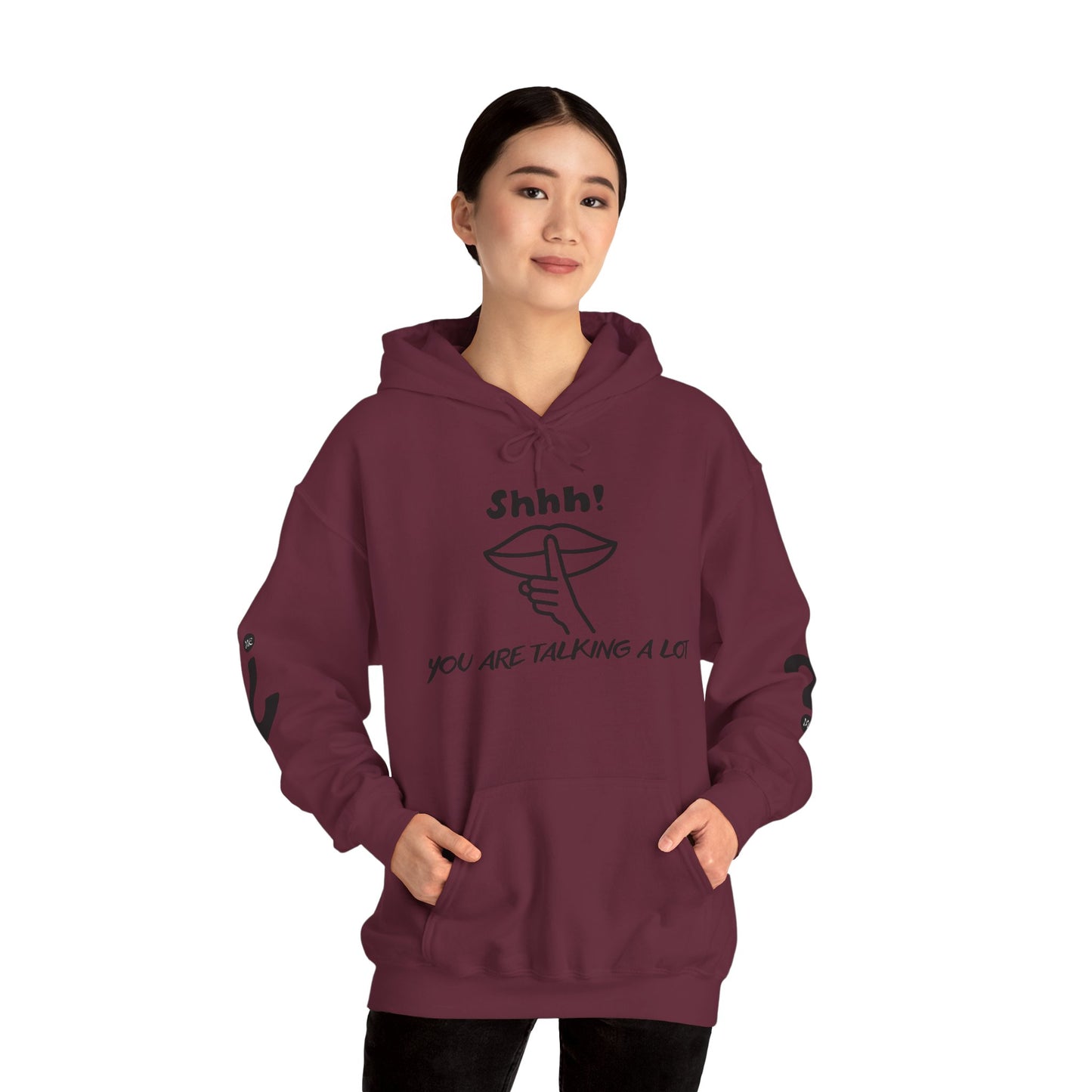 Shhh! Funny Unisex Hooded Sweatshirt, Cozy Hoodie for Introverts, Ideal Gift for Friends and Family, Perfect for Casual Wear, [...]