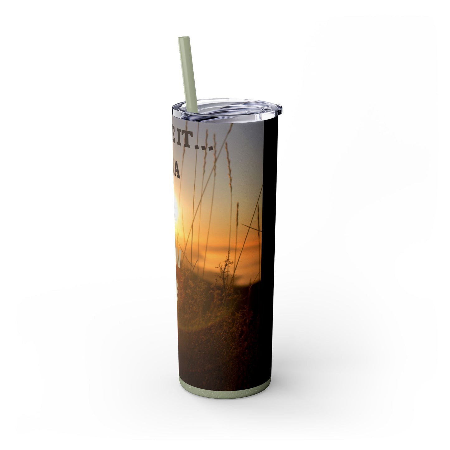 I MADE IT Inspirational Skinny Tumbler, 20oz - Motivational Drinkware for Self-Improvement, Perfect Gift for Wellness Journeys, Birthday, New Year