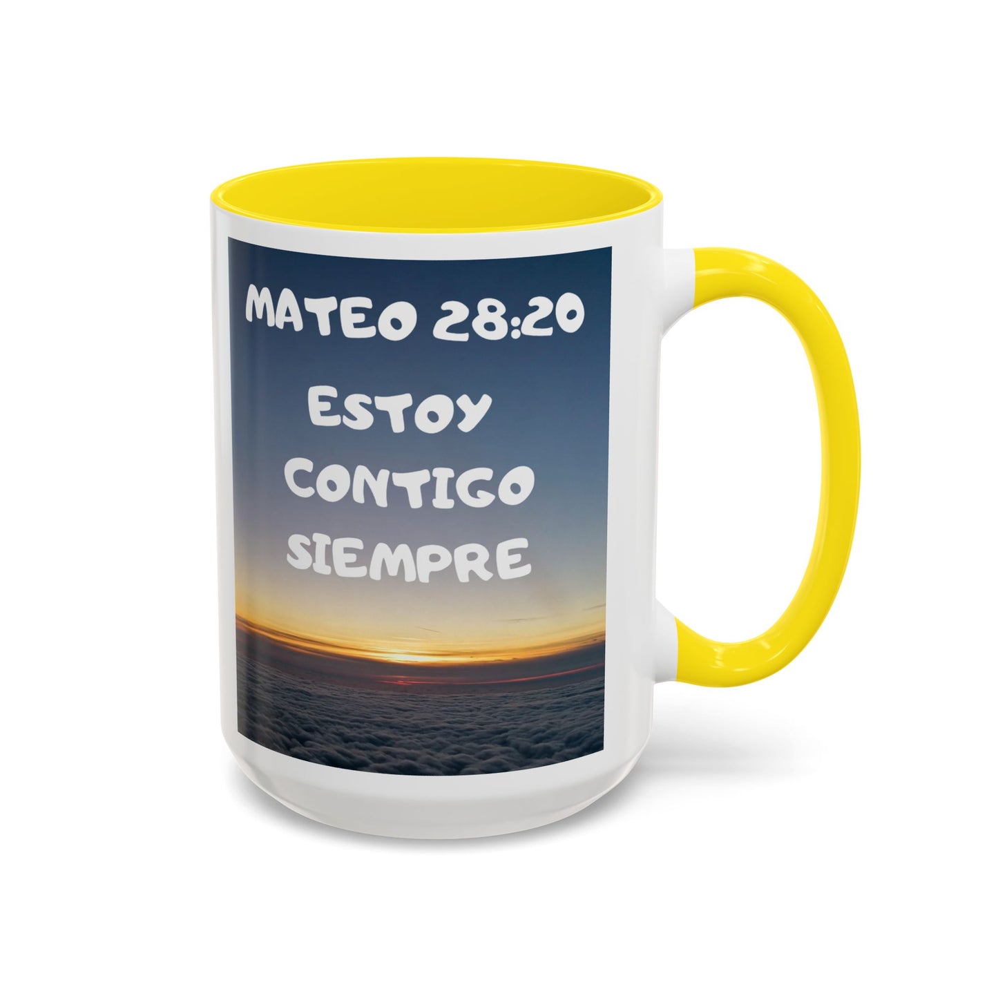 "Mateo 28:20 Estoy Contigo Siempre" Accent Mug (11/15oz)