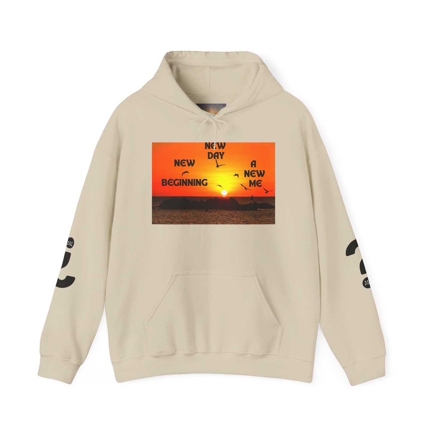 New Day, New Me Motivational Hoodie - Cozy Unisex Sweatshirt for Inspiration, Self-Care, Fitness Goals, Gift for Him, Her