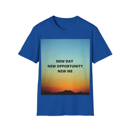 NEW DAY NEW OPPORTUNITY NEW ME Unisex Softstyle T-Shirt