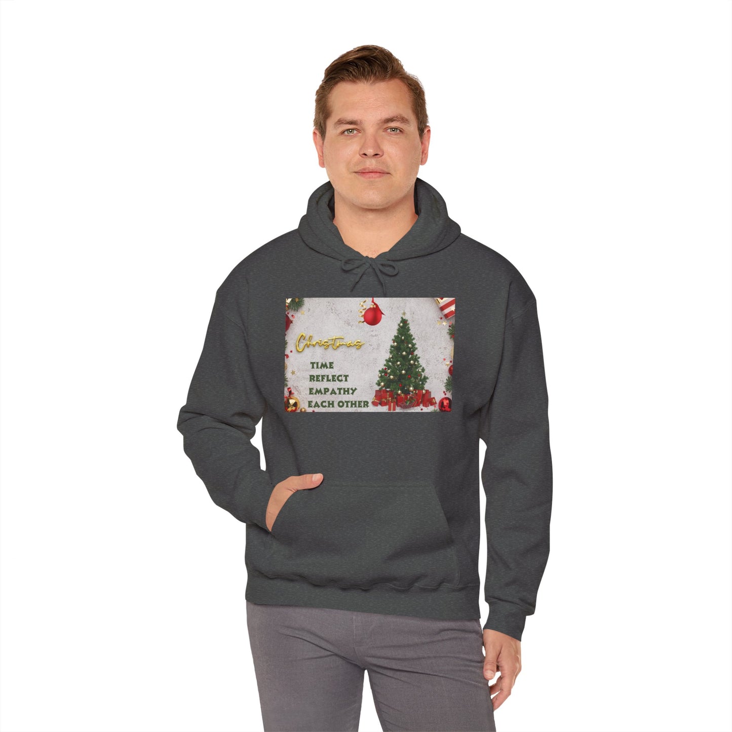 Christmas Vibe Hoodie, Festive Sweatshirt for Holiday Celebrations, Cozy Gift for Friends and Family, Unisex Winter Wear, Reflect Empathy