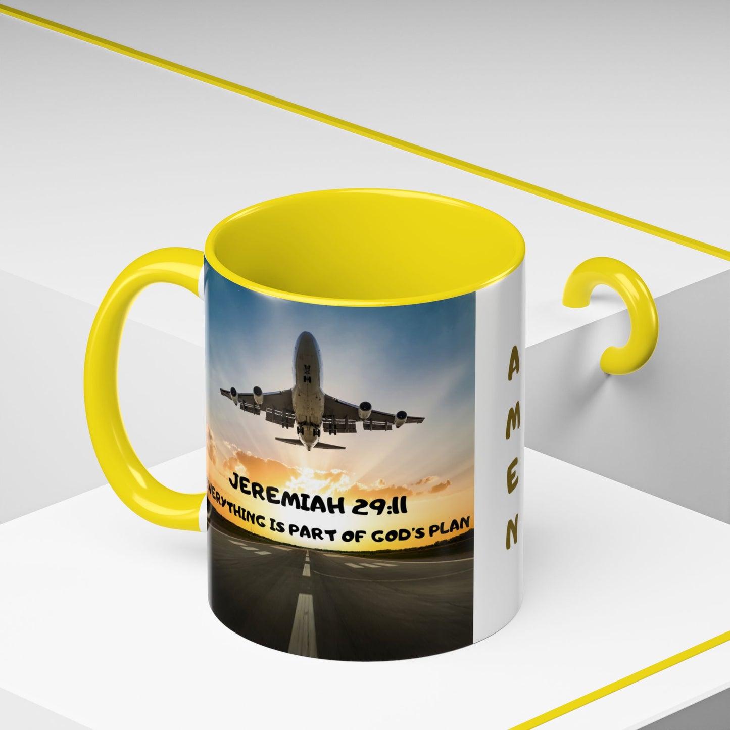Matthew 28:20 Coffee Mug – "I’m With You Always" Inspirational Christian Accent Mug