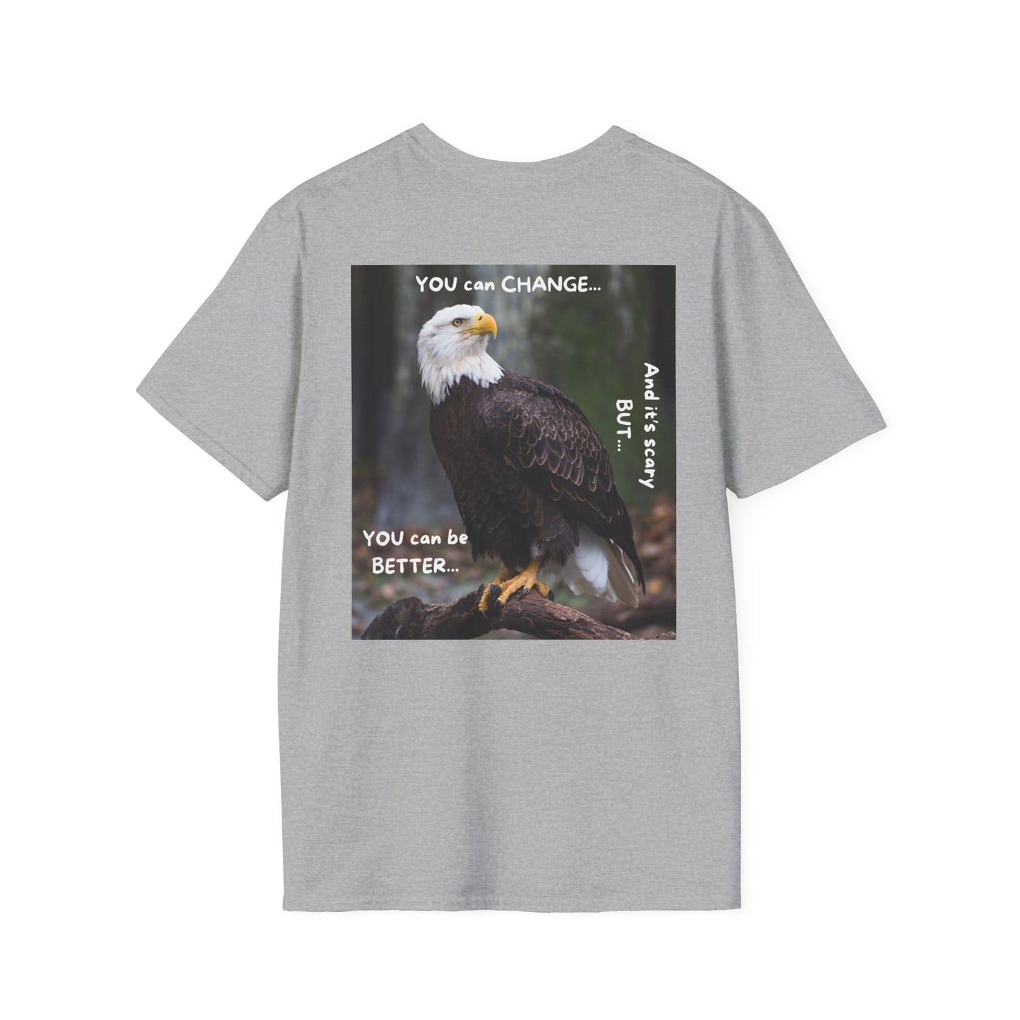 YOU CAN CHANGE/BE BETTER Motivational Eagle T-Shirt | Inspirational Gift for Nature Lovers, Positive Quote Tee, Unisex Softstyle Shirt, Eagle Graphic Tee, [...]