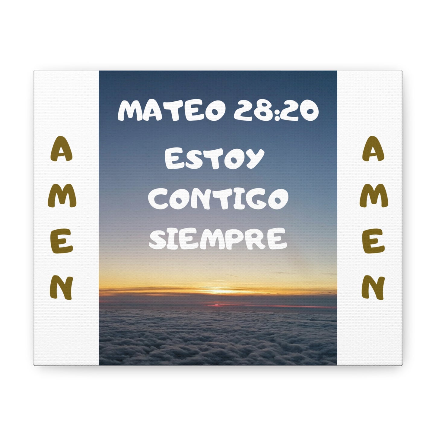 "Mateo 28:20 Estoy Contigo Siempre" Spanish Inspirational Wall Art