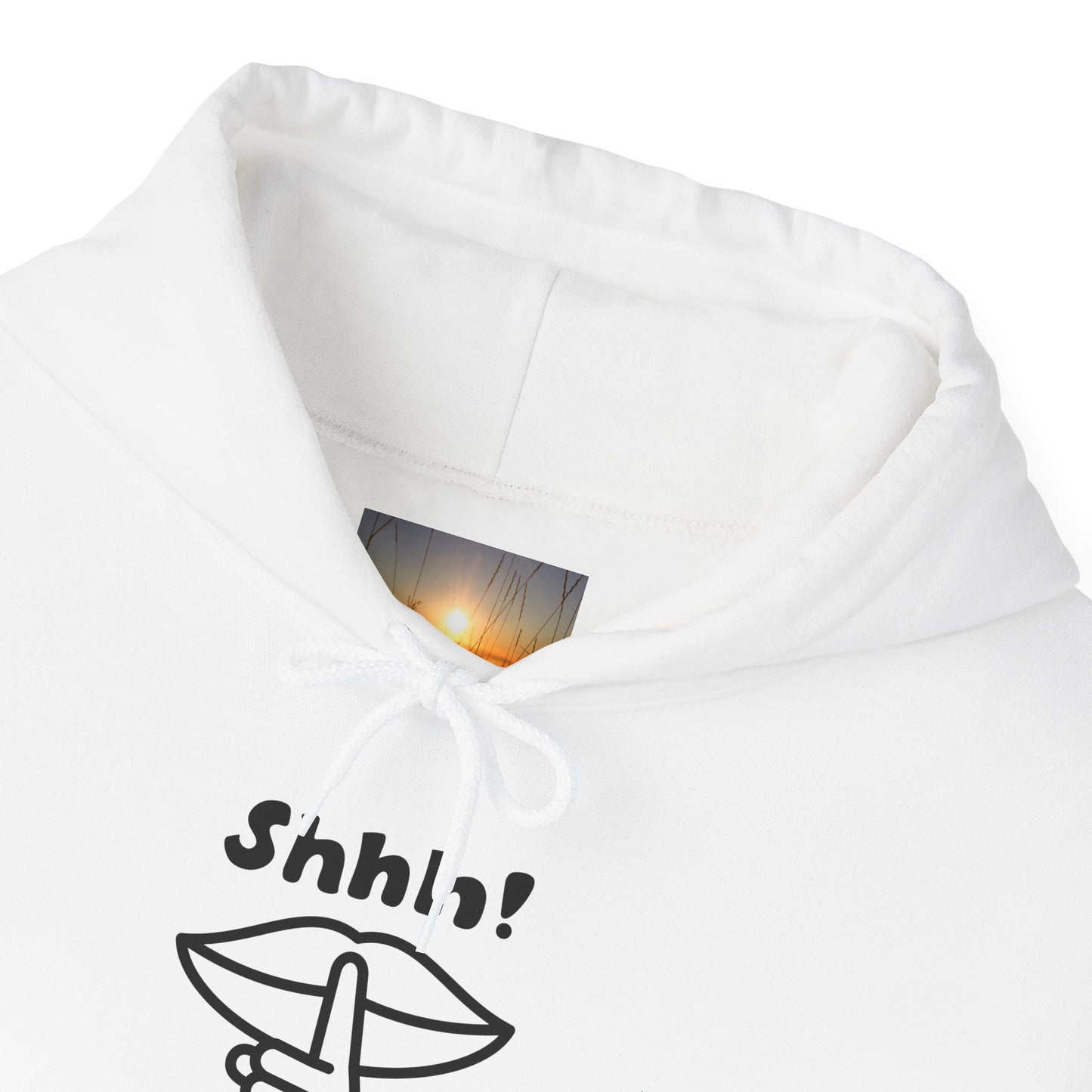 Shhh! Funny Unisex Hooded Sweatshirt, Cozy Hoodie for Introverts, Ideal Gift for Friends and Family, Perfect for Casual Wear, [...]