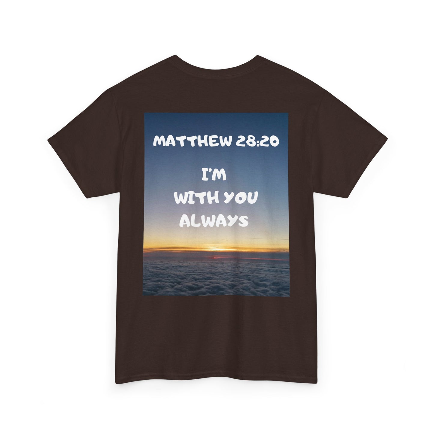 Faith Travel T‑Shirt — “Jeremiah 29:11 / Matthew 28:20” Inspirational Plane Tee