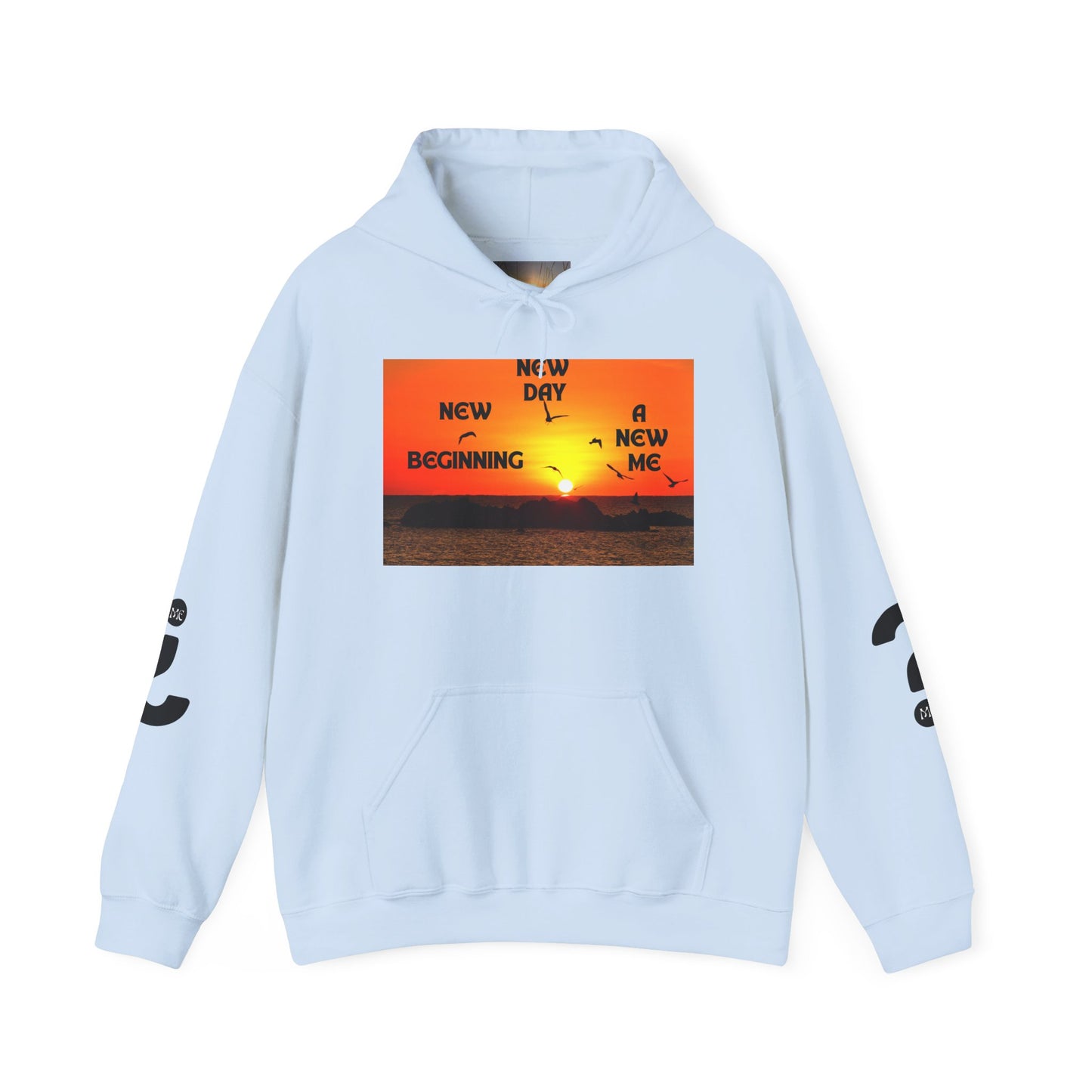 New Day, New Me Motivational Hoodie - Cozy Unisex Sweatshirt for Inspiration, Self-Care, Fitness Goals, Gift for Him, Her