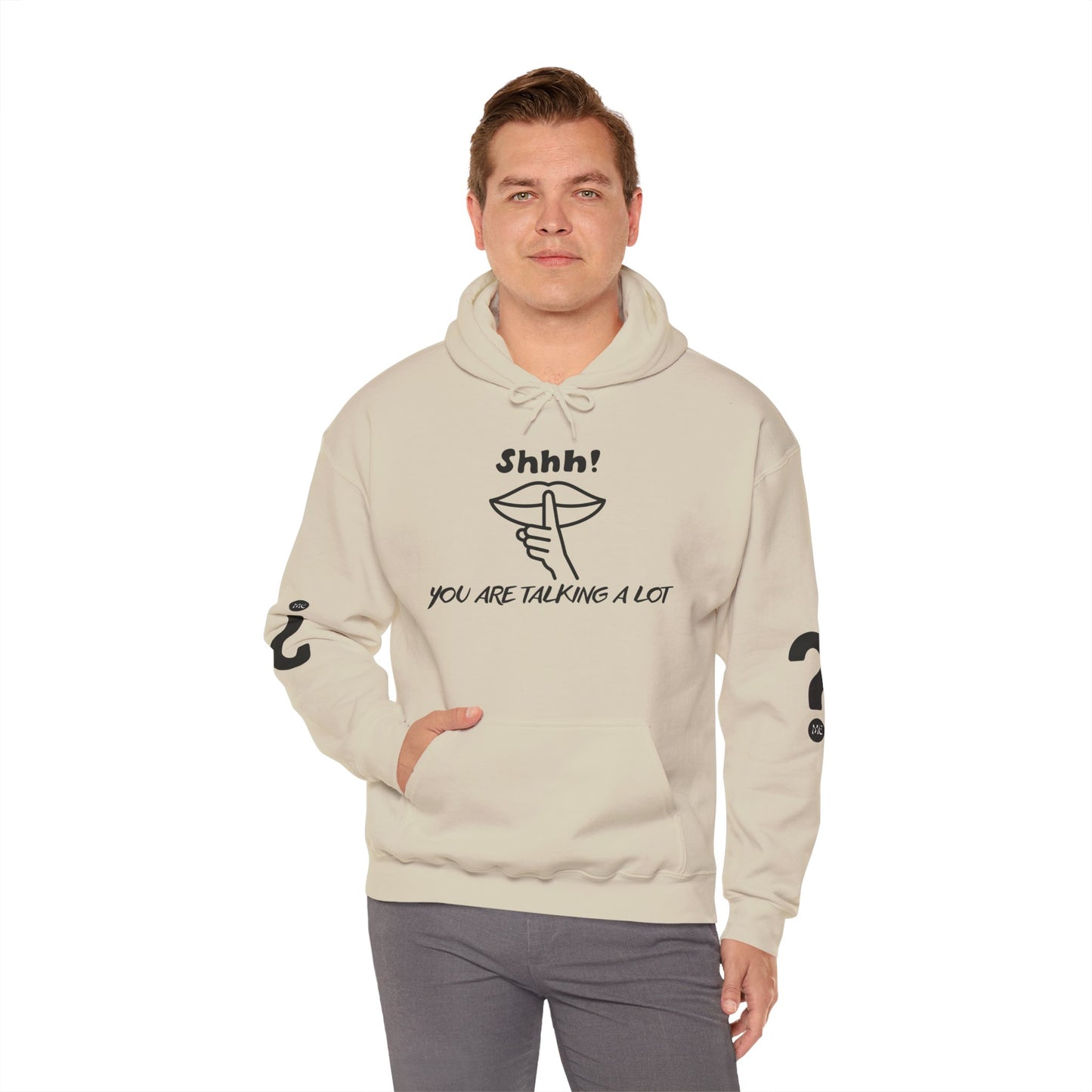 Shhh! Funny Unisex Hooded Sweatshirt, Cozy Hoodie for Introverts, Ideal Gift for Friends and Family, Perfect for Casual Wear, [...]