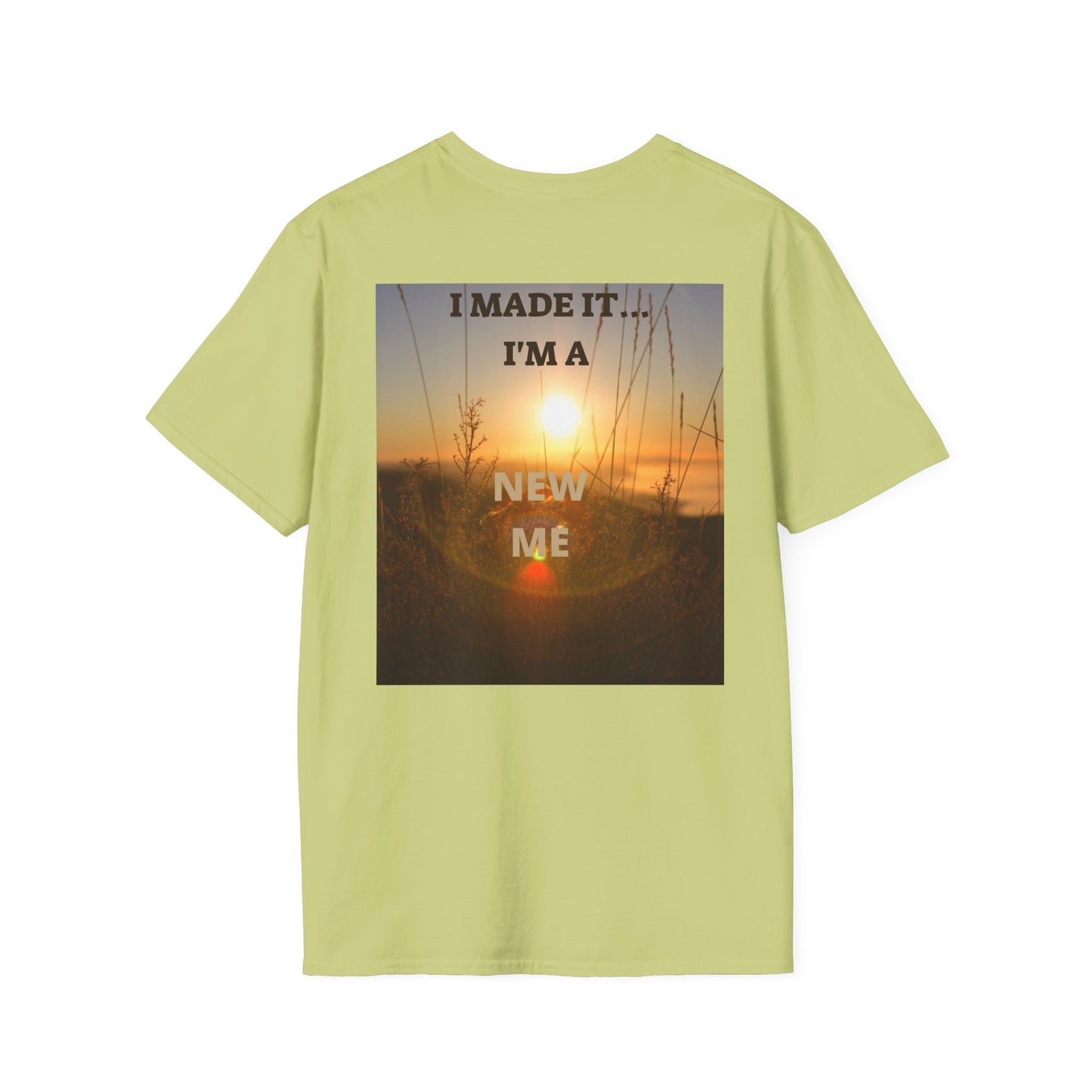 I MADE IT Inspirational Quote T-Shirt for Personal Growth, Motivational Tee, Beach Vibes Shirt, Gift for Friends, Unisex Softstyle Tee