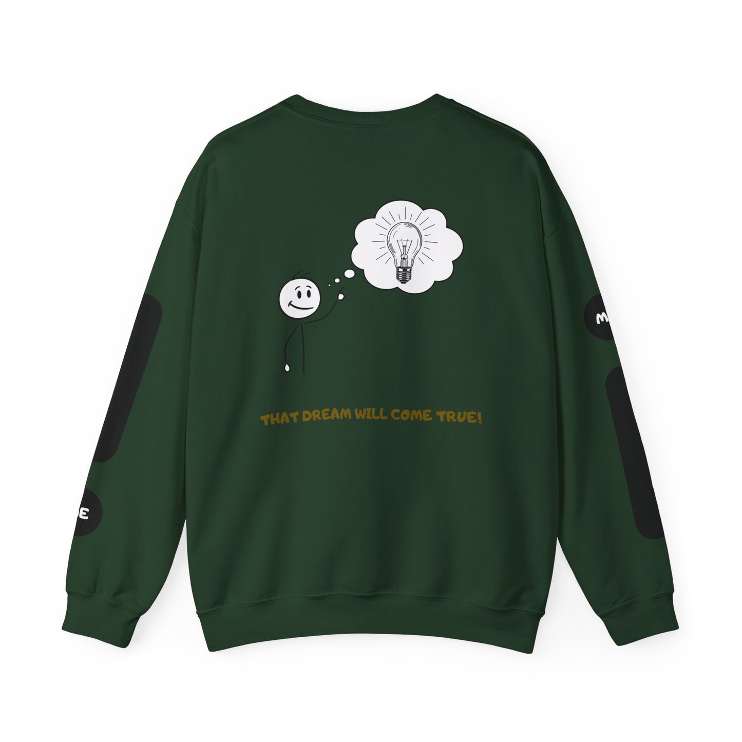 Motivational Crewneck Sweatshirt – "Don't Lose Focus… You've Got This" Scenic Design
