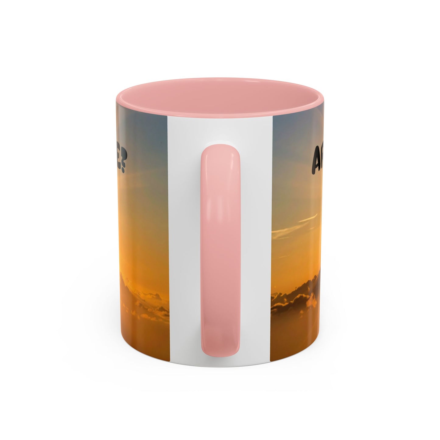 Sunshine Smile Coffee Mug — "You Still Alive? Live" Motivational Accent Mug