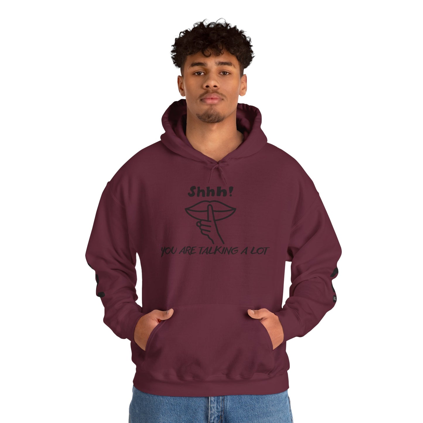 Shhh! Funny Unisex Hooded Sweatshirt, Cozy Hoodie for Introverts, Ideal Gift for Friends and Family, Perfect for Casual Wear, [...]