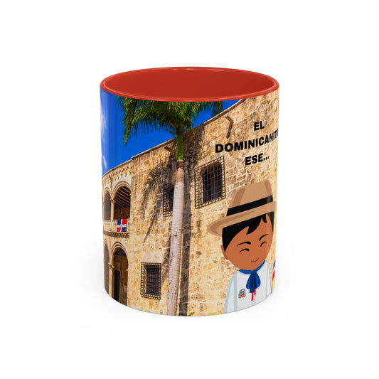 DIOS PATRIA LIBERTAD EL DOMINICANITO ESE Accent Coffee Mug, 11oz