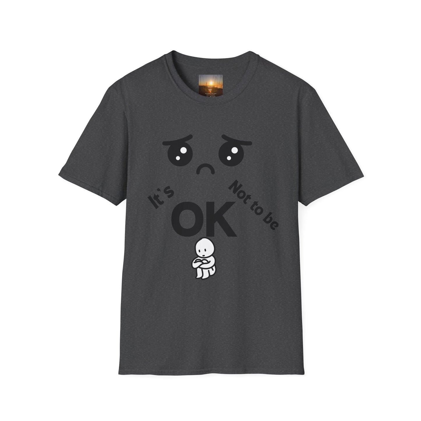 IT'S OK Emotional Support Unisex T-Shirt, Inspirational Tee, Self-Care Shirt, Mental Health Awareness, Gift for Friends, Motivational Apparel, [...]