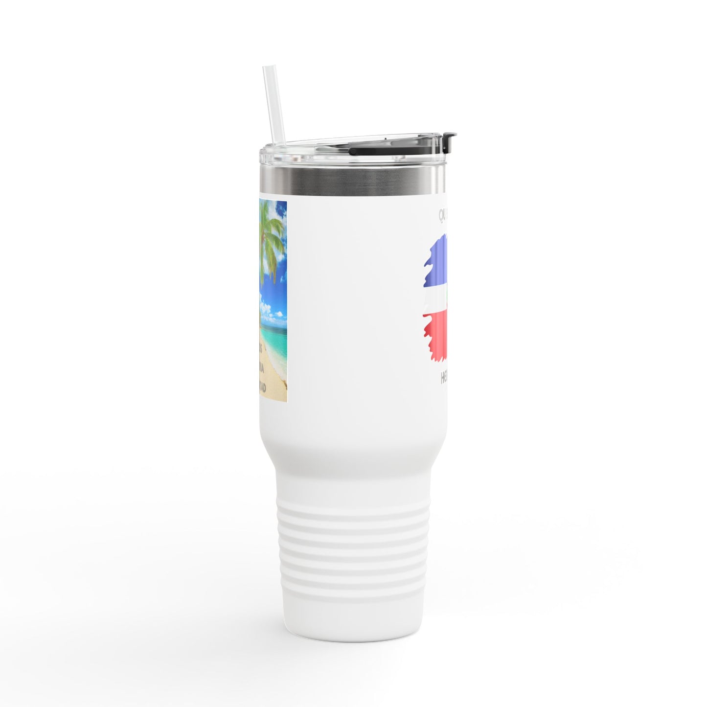 Dominican Republic Insulated Travel Mug, Caribbean Travel Cup, Beach Lover Gift, Quisqueya Hermosa Thermos, Vacation Essential, Summer [...]