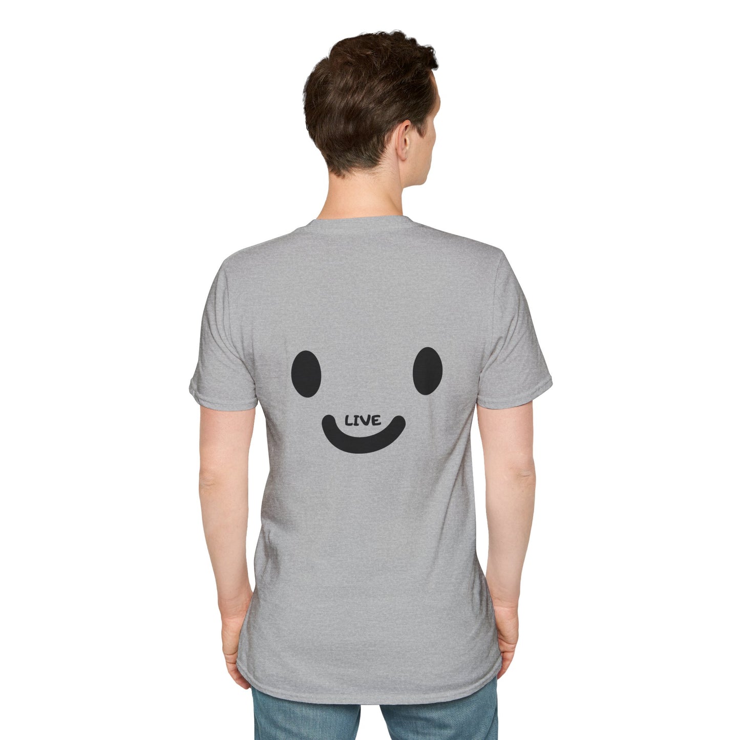 Live Smiley T-Shirt — 'Are You Still Alive?' Sunburst Positive Tee