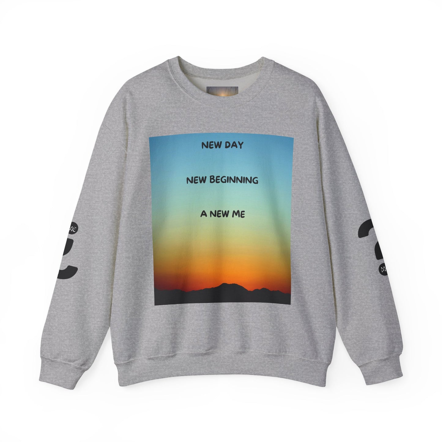NEW DAY NEW BEGINNING A NEW ME Crewneck Sweatshirt - New Day, New Beginning, A New Me, Motivational Apparel, Cozy Gift for Her, Affirmation Sweater, [...]